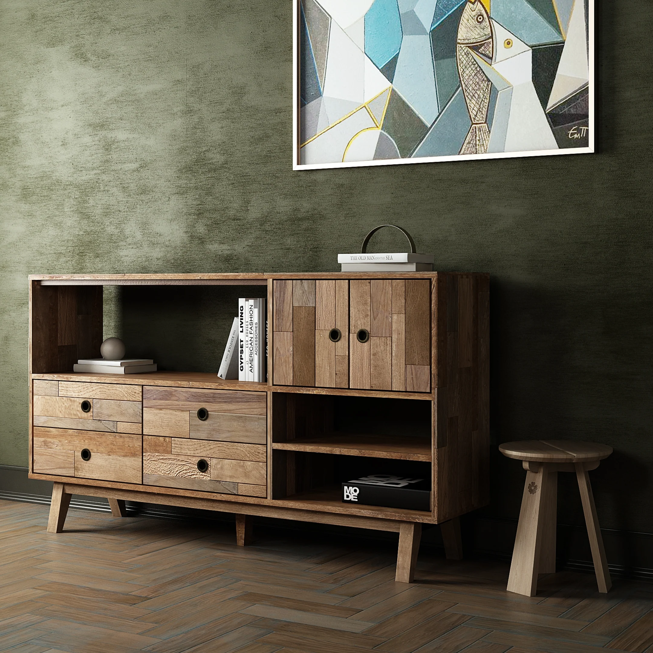 East Round Stool - European Oak - Image 6