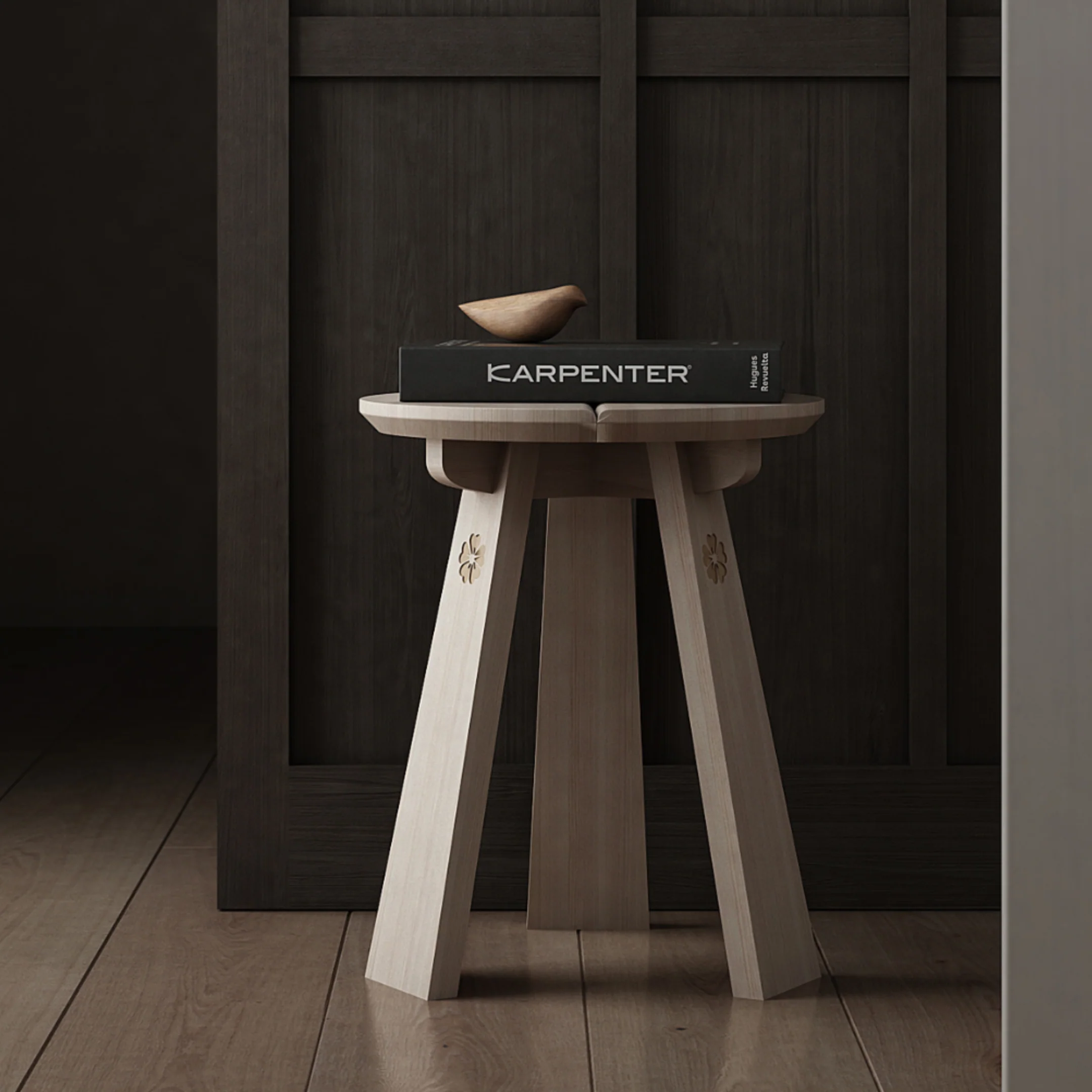 East Round Stool - European Oak - Image 7