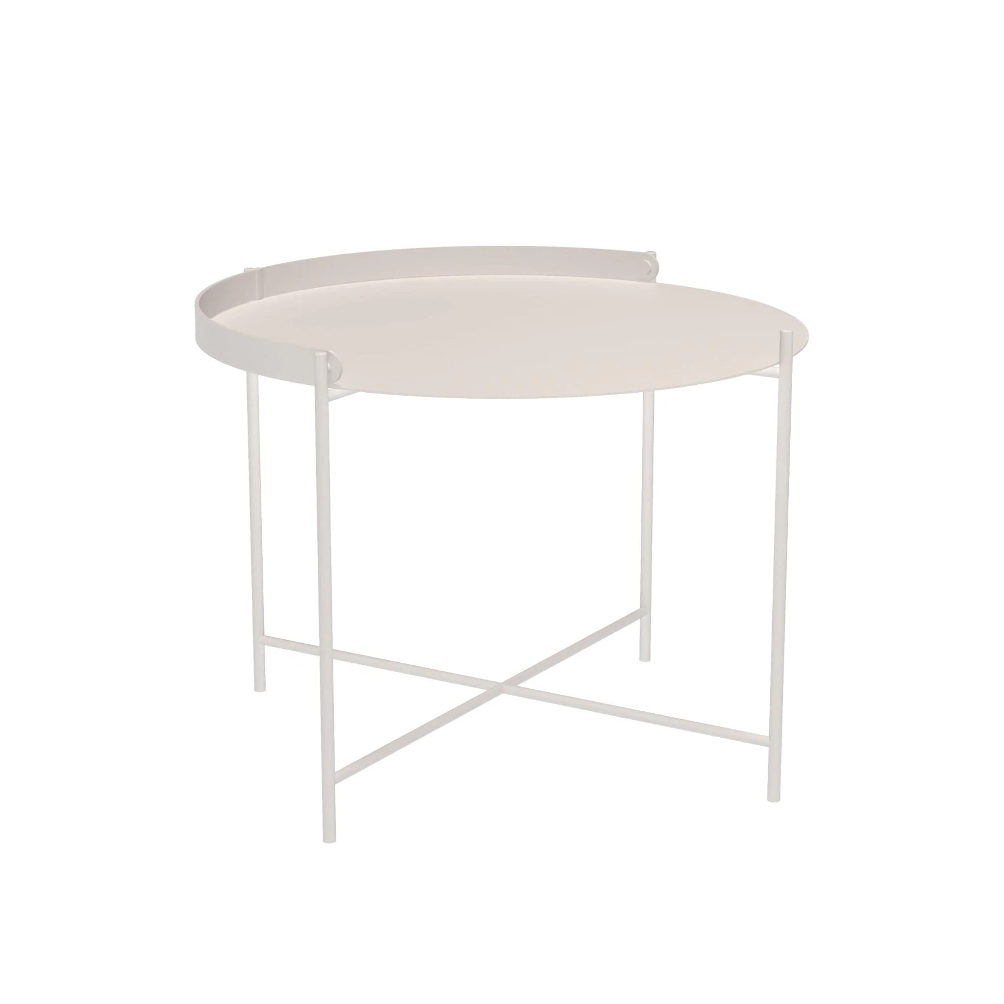Edge Tray Table - Muted White Medium