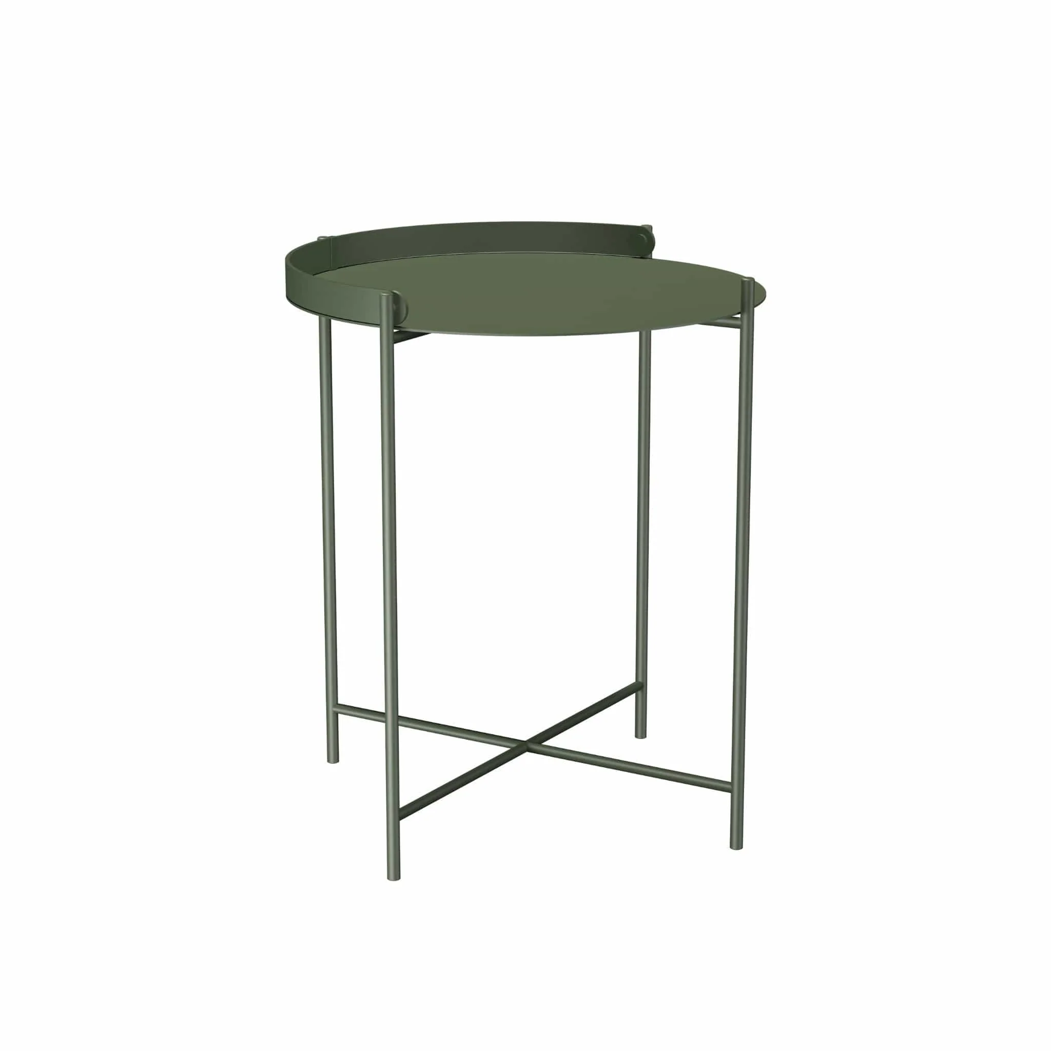 Edge Tray Table - Olive Green Small