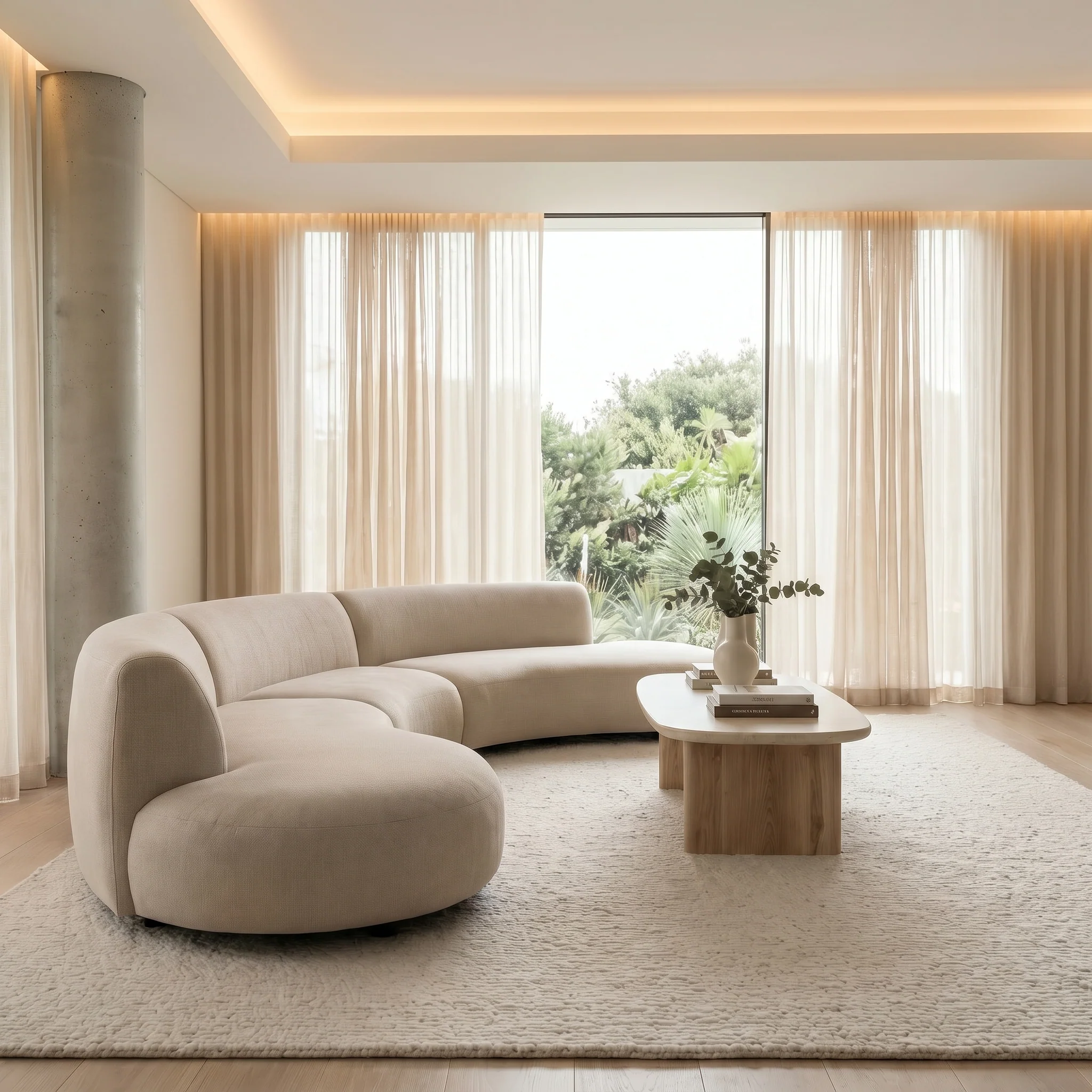 Eva 5 Seater Curved Lounge - Image 3