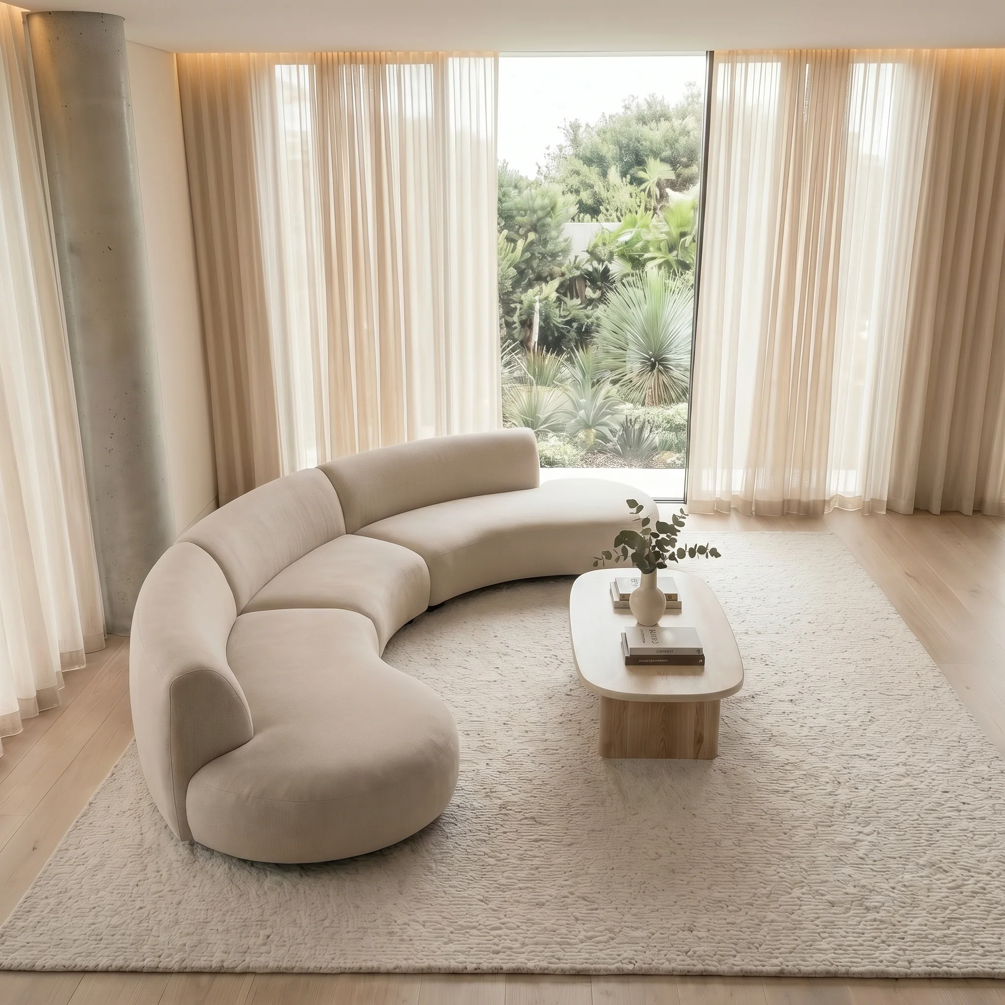Eva 5 Seater Curved Lounge - Image 4