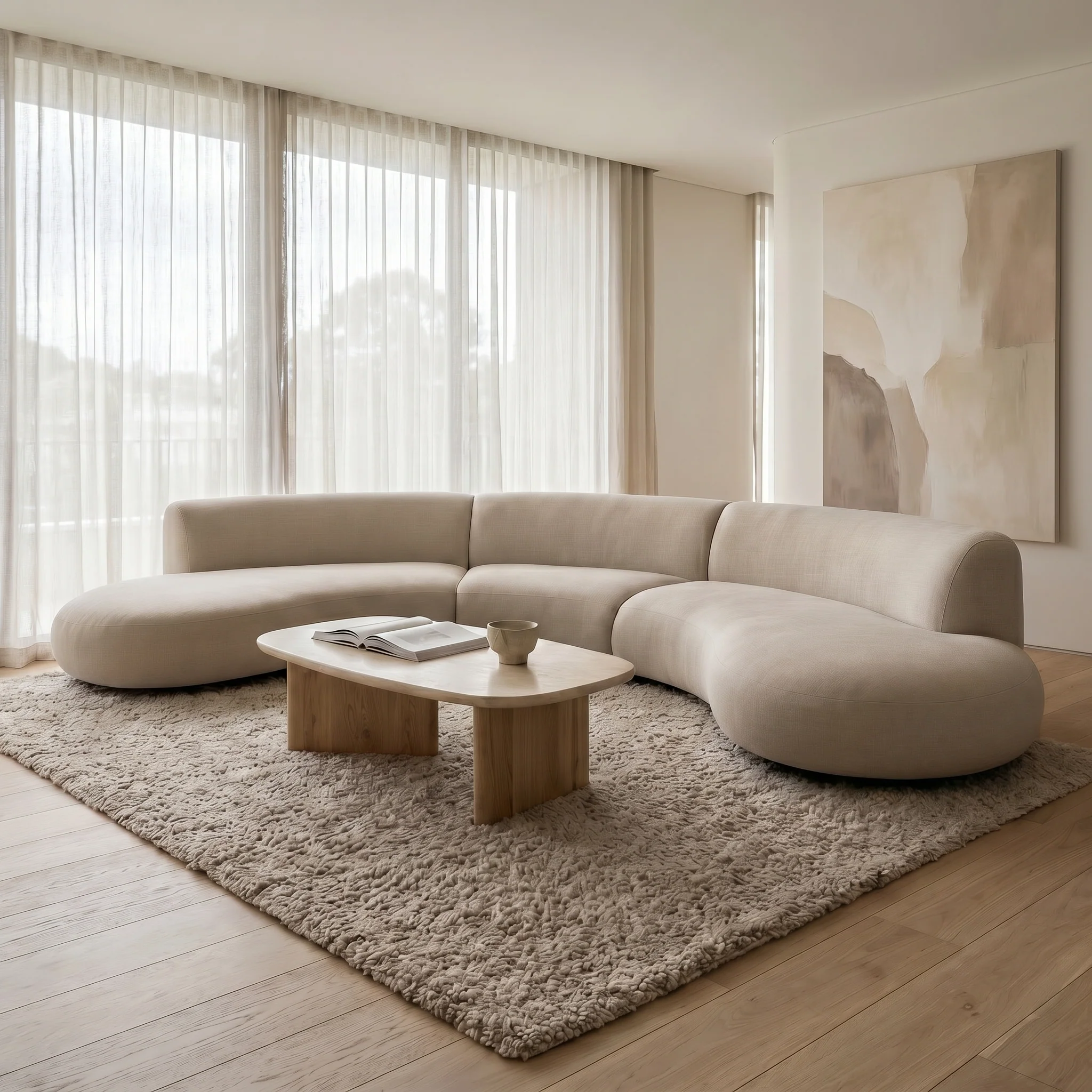 Eva 5 Seater Curved Lounge - Image 5