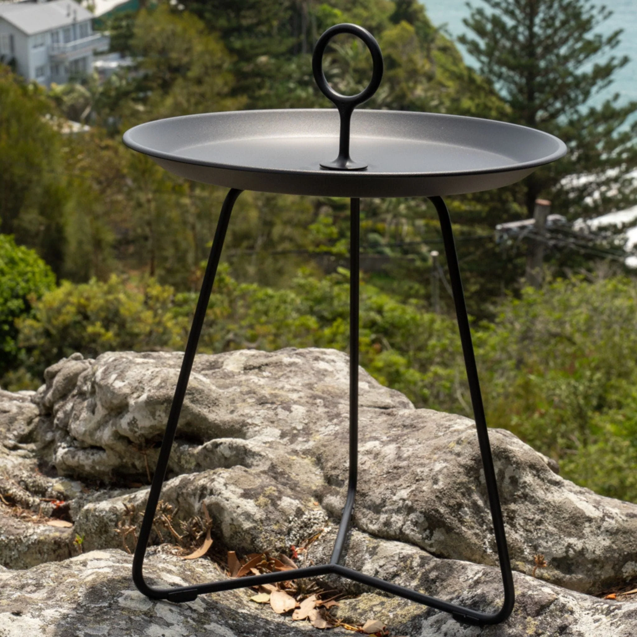 Eyelet Tray Table 45(CM) - Black Small - Image 3