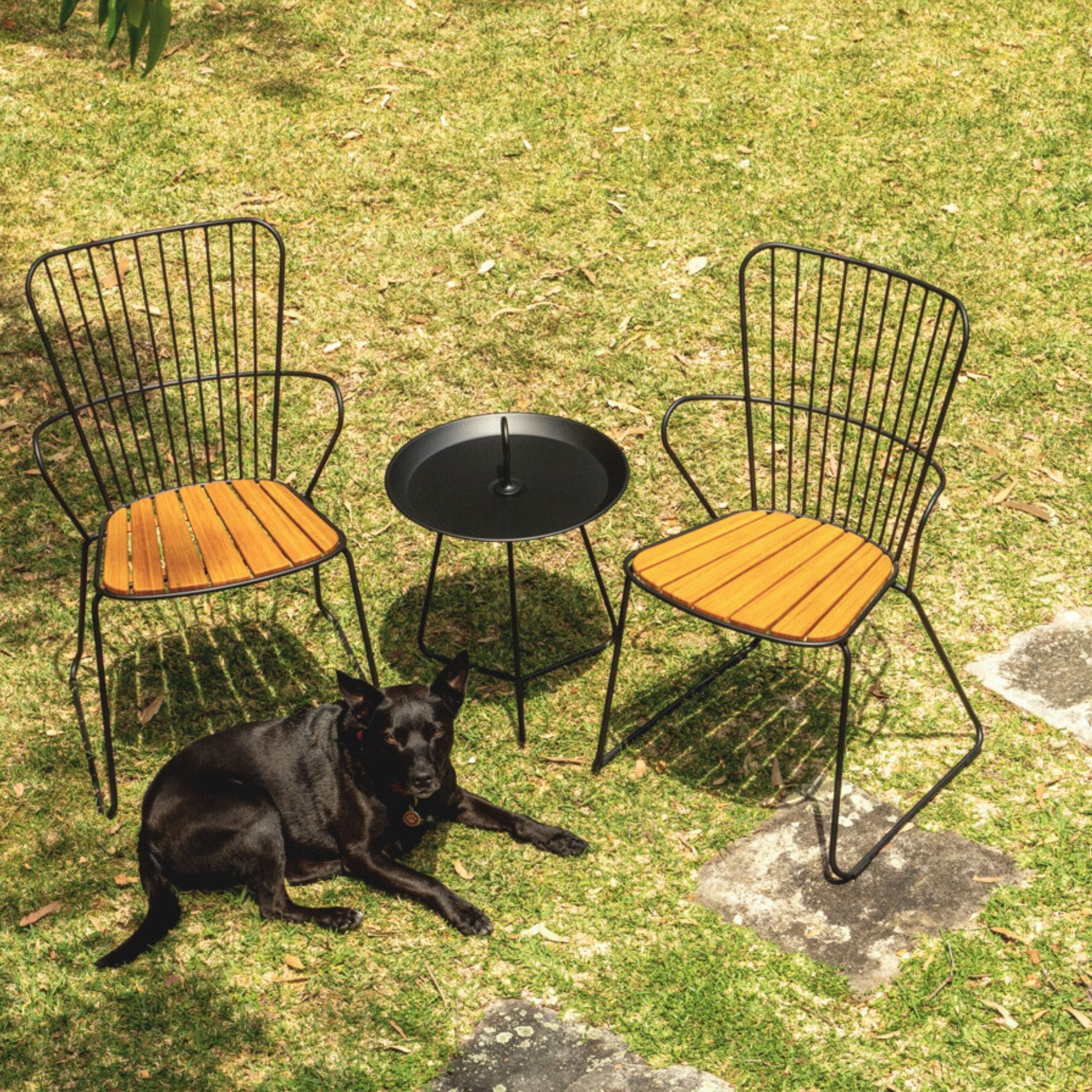 Eyelet Tray Table 45(CM) - Black Small - Image 8