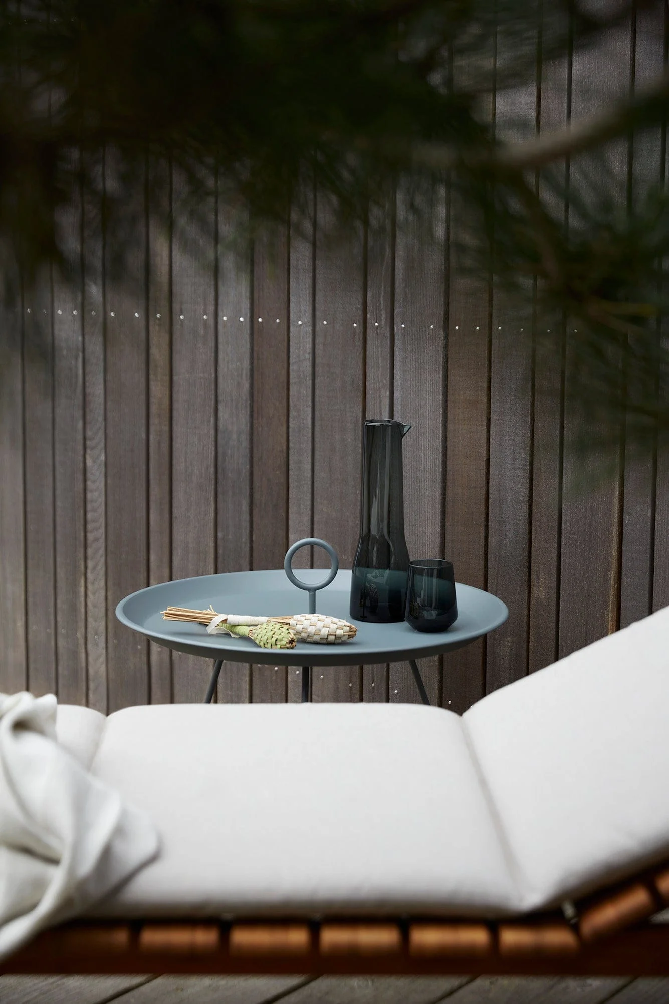 Eyelet Tray Table 45(CM) - Dark Grey Small - Image 4