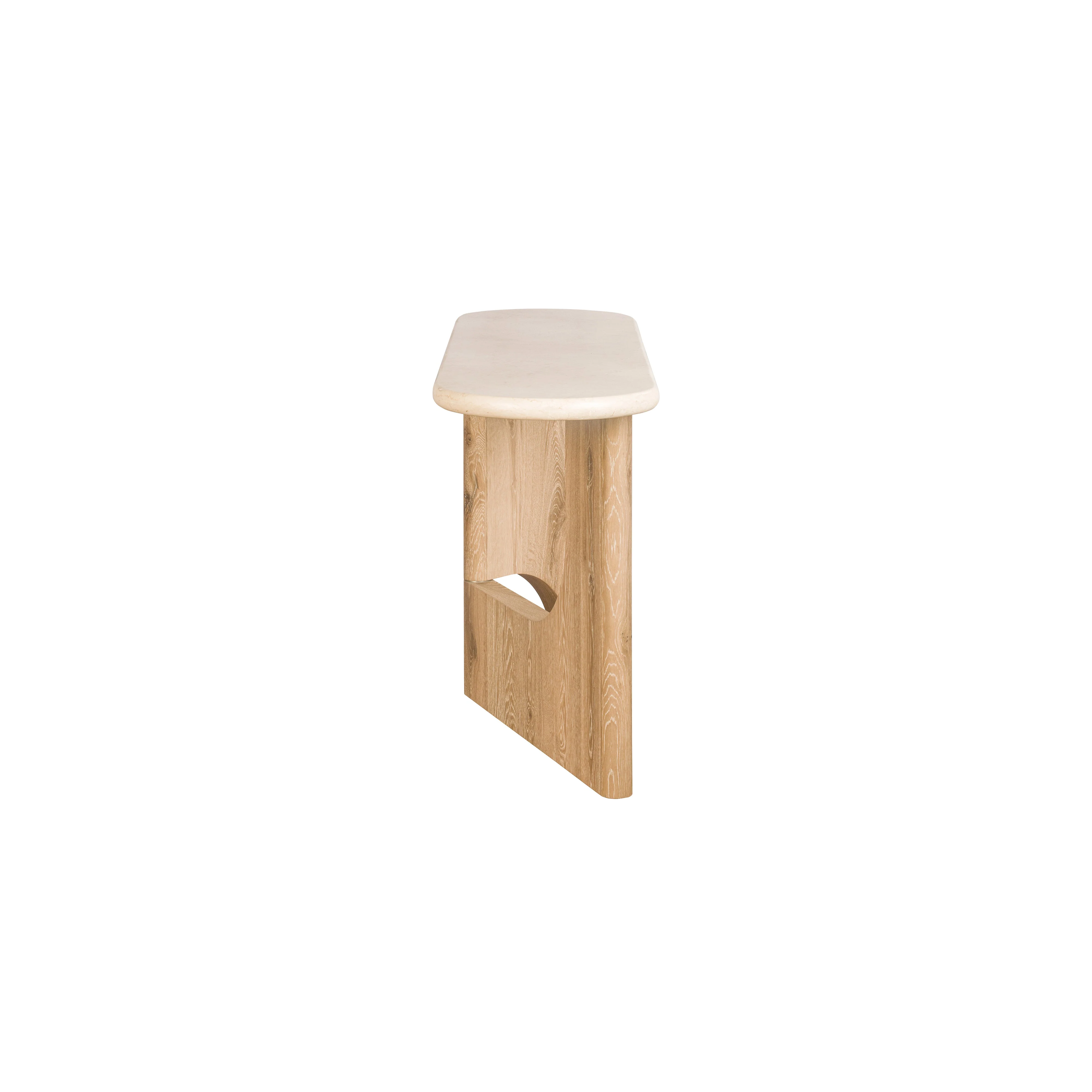 Floema Console Table - Marble Top - Image 3