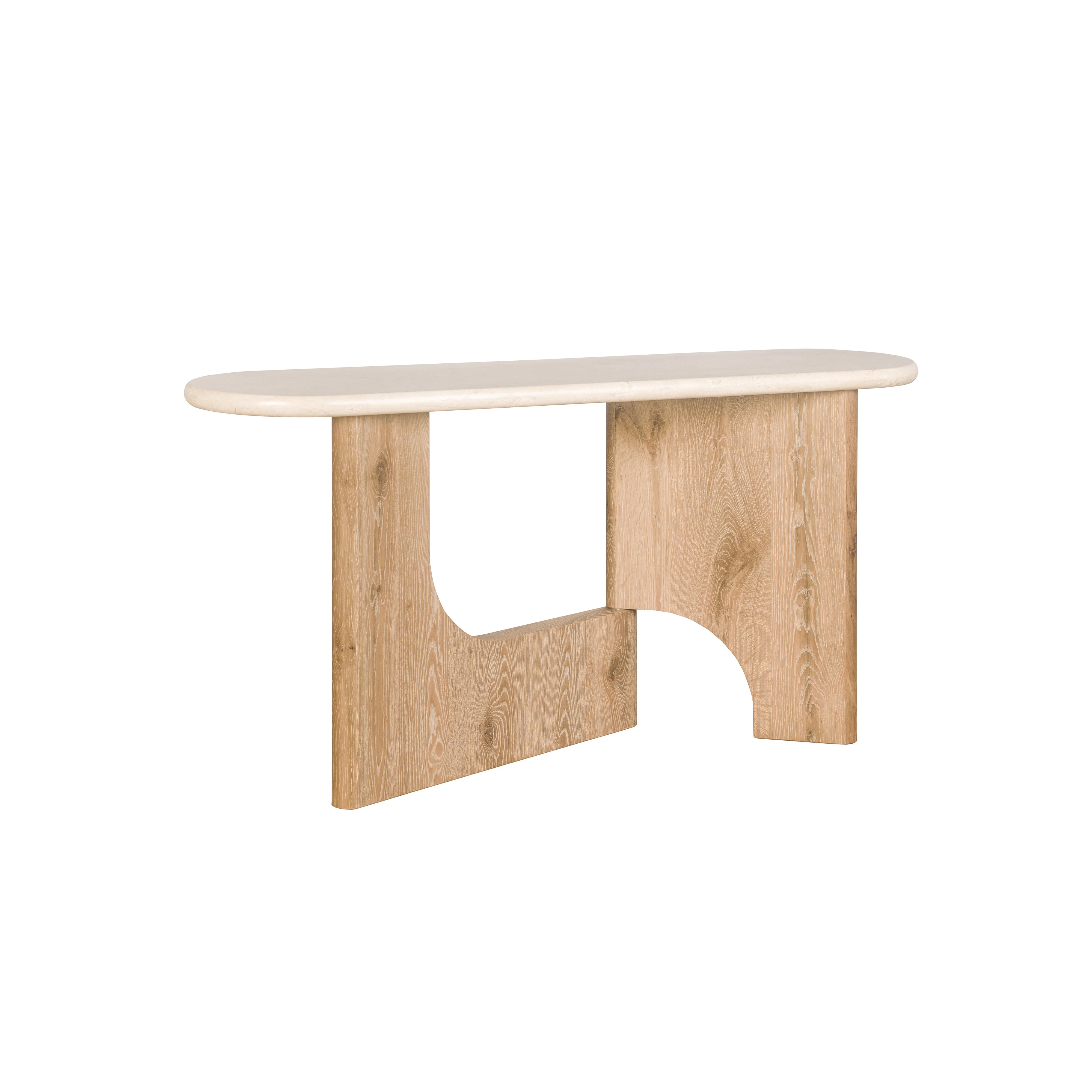 Floema Console Table - Marble Top - Image 4