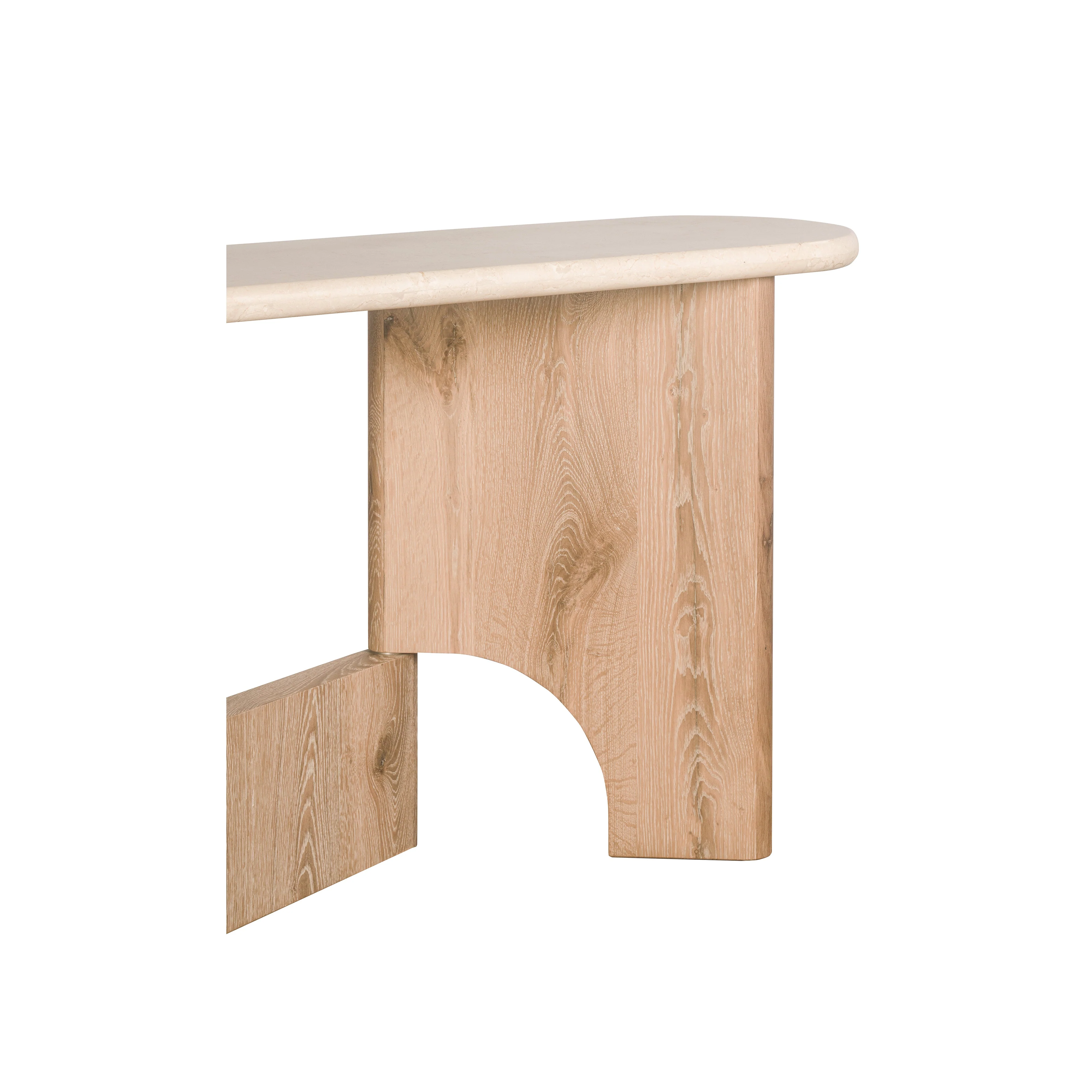 Floema Console Table - Marble Top - Image 7
