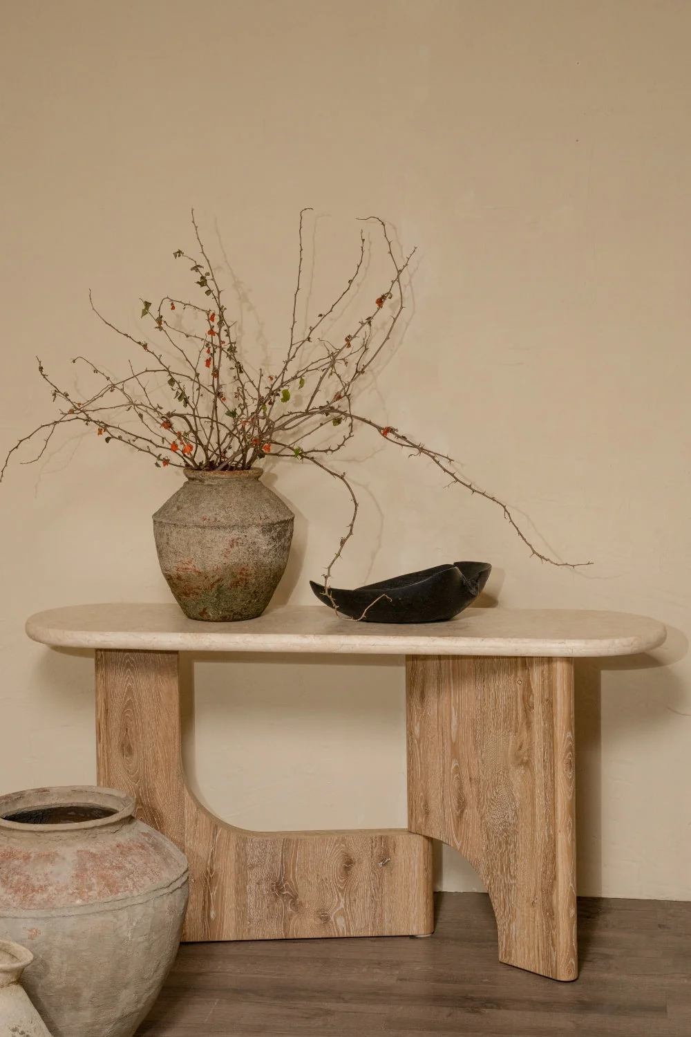 Floema Console Table - Marble Top - Image 8