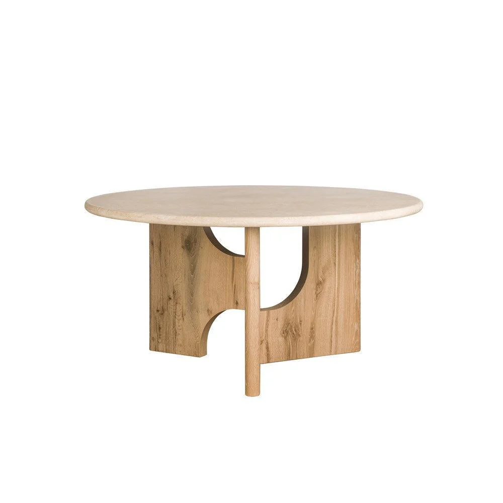 Floema Round Dining Table - Marble Top