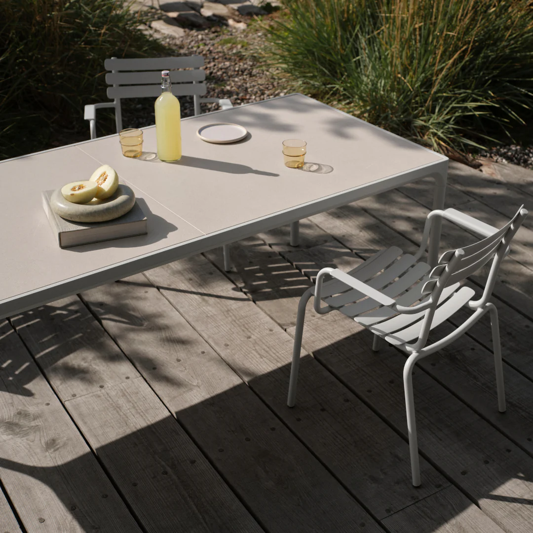 FOUR Ceramic table, 210x90 cm - Beige - Image 3