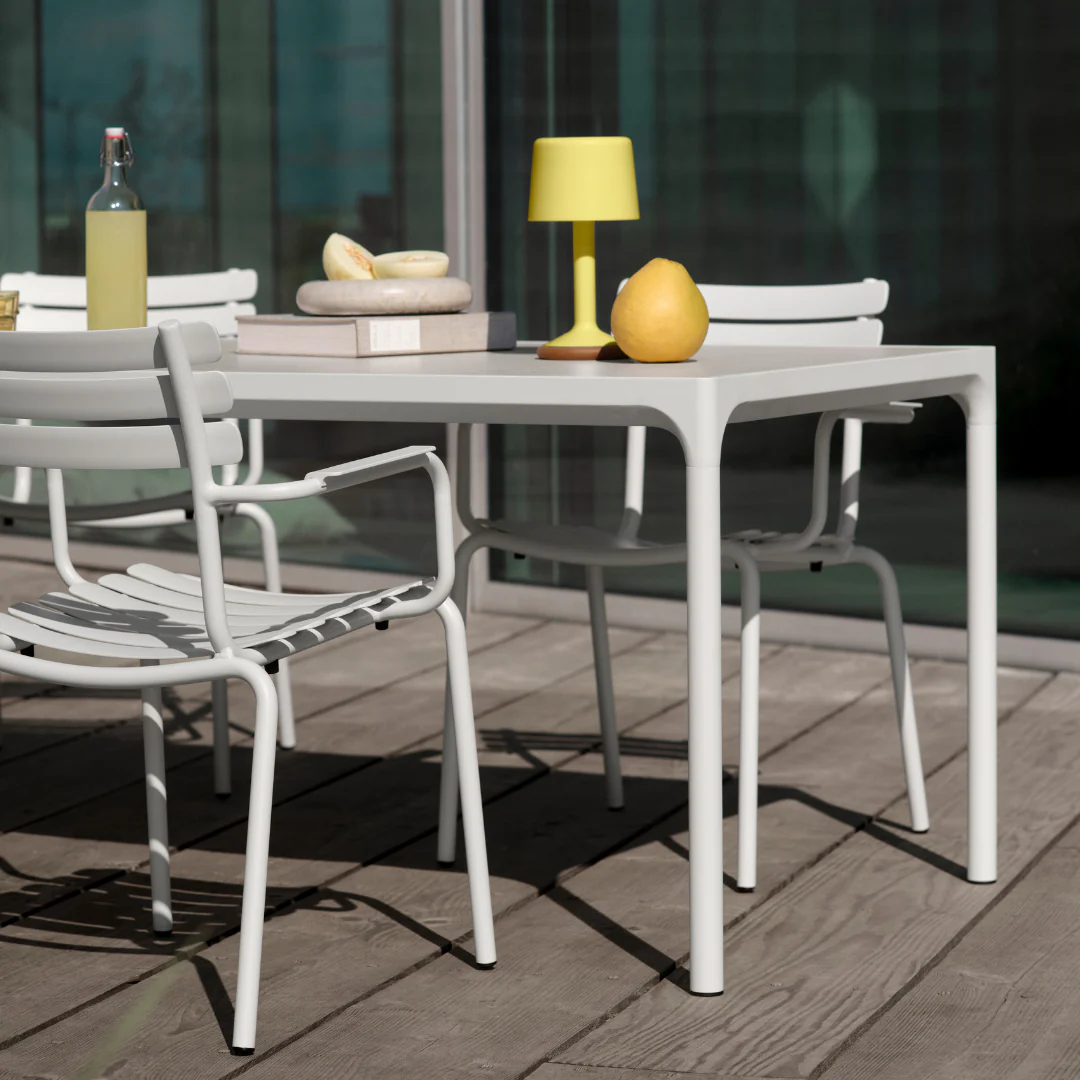 FOUR Ceramic table, 90x90 cm - Beige - Image 3