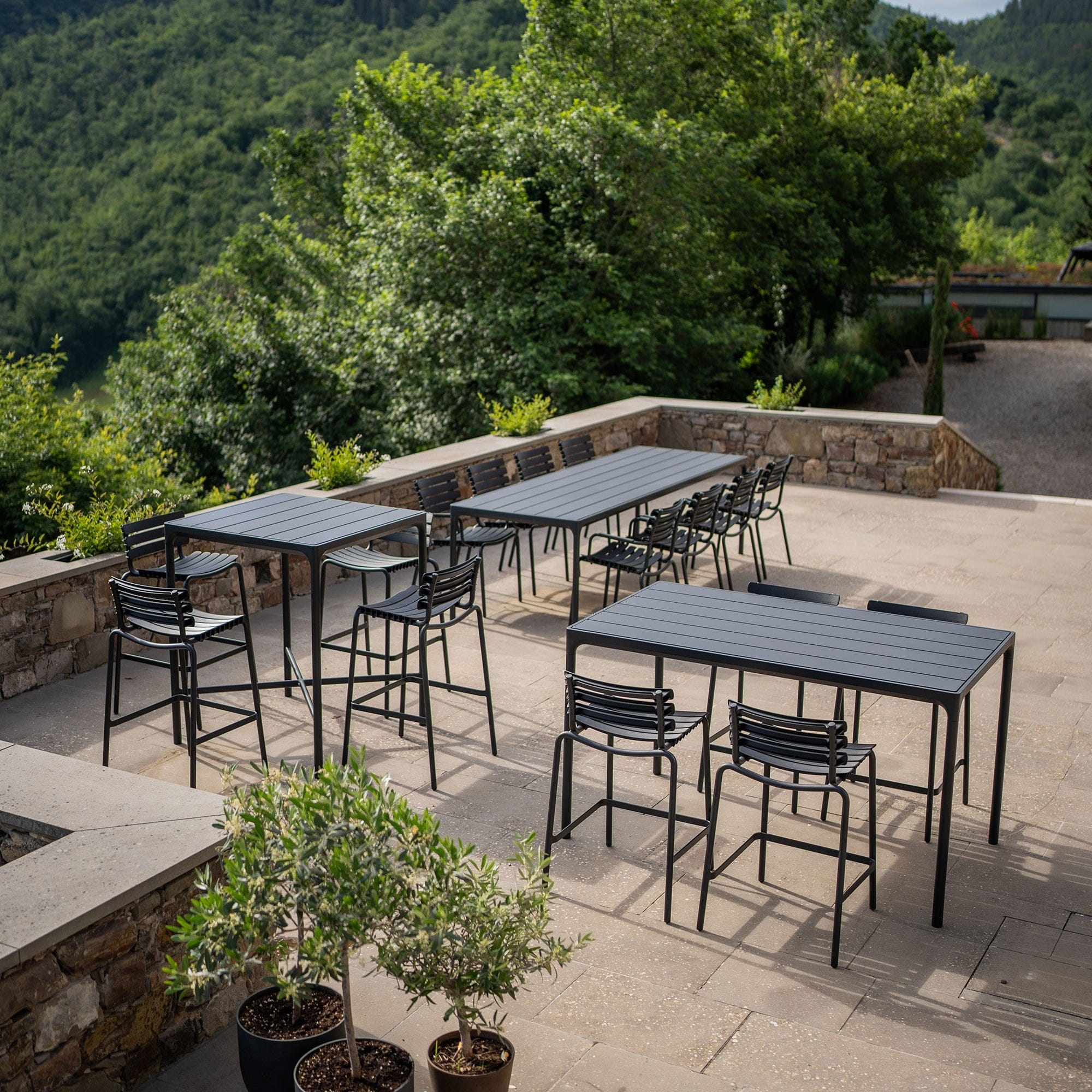 Four Table - Black Top & Frame 160(CM) - Image 8