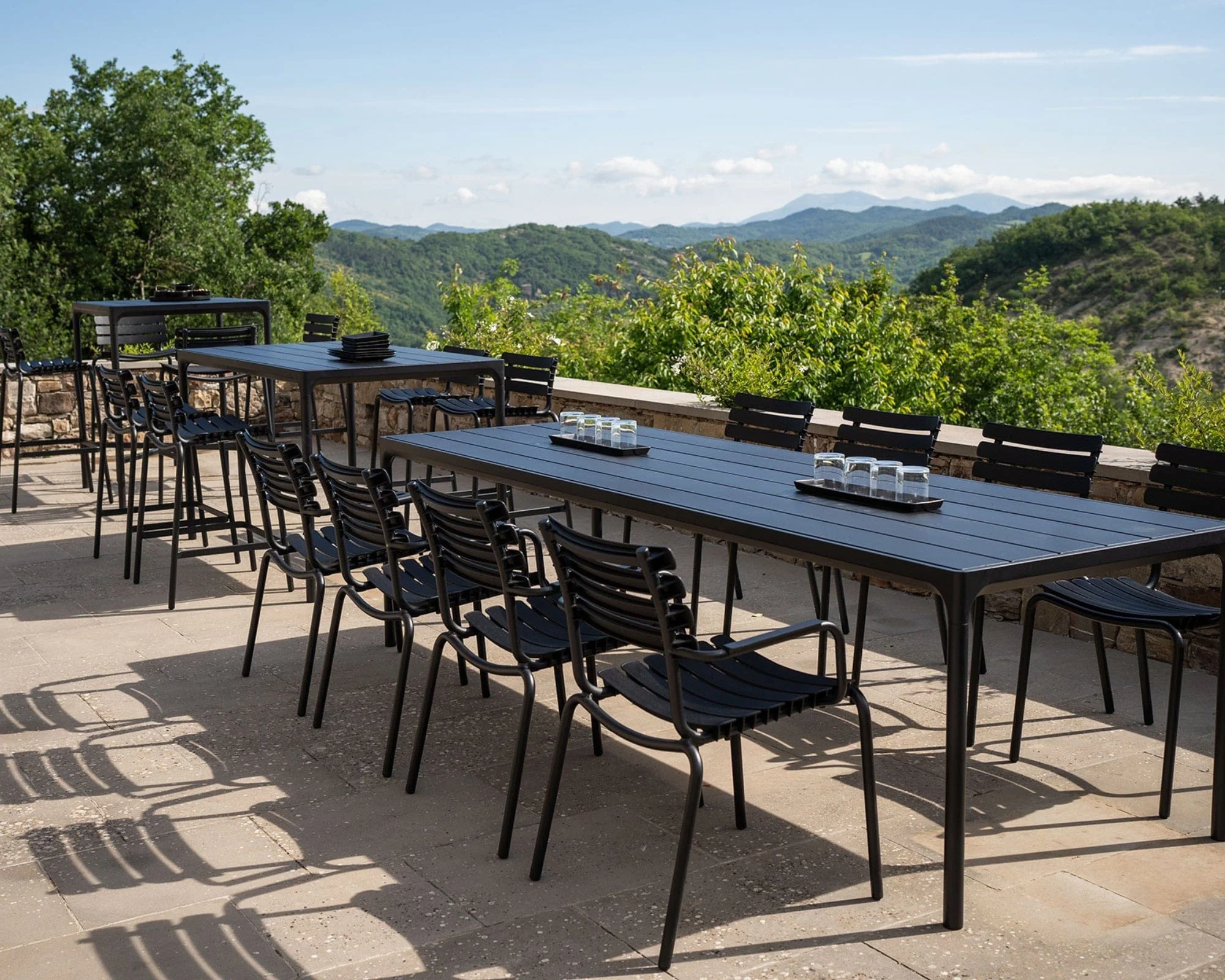 Four Table - Black Top & Frame 160(CM) - Image 9