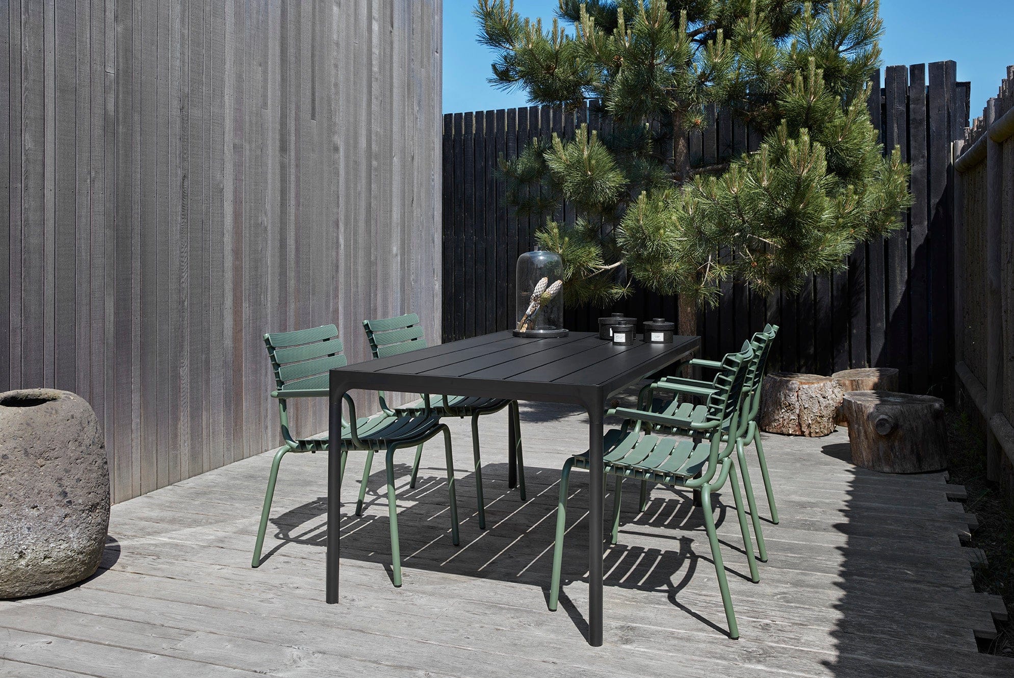 Four Table - Black Top & Frame 160(CM) - Image 5