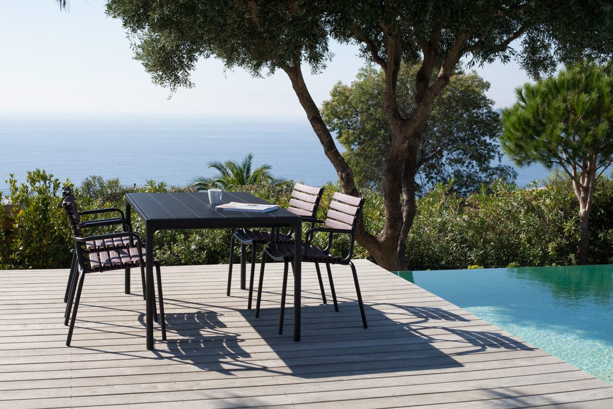 Four Table - Black Top & Frame 210(CM) - Image 3