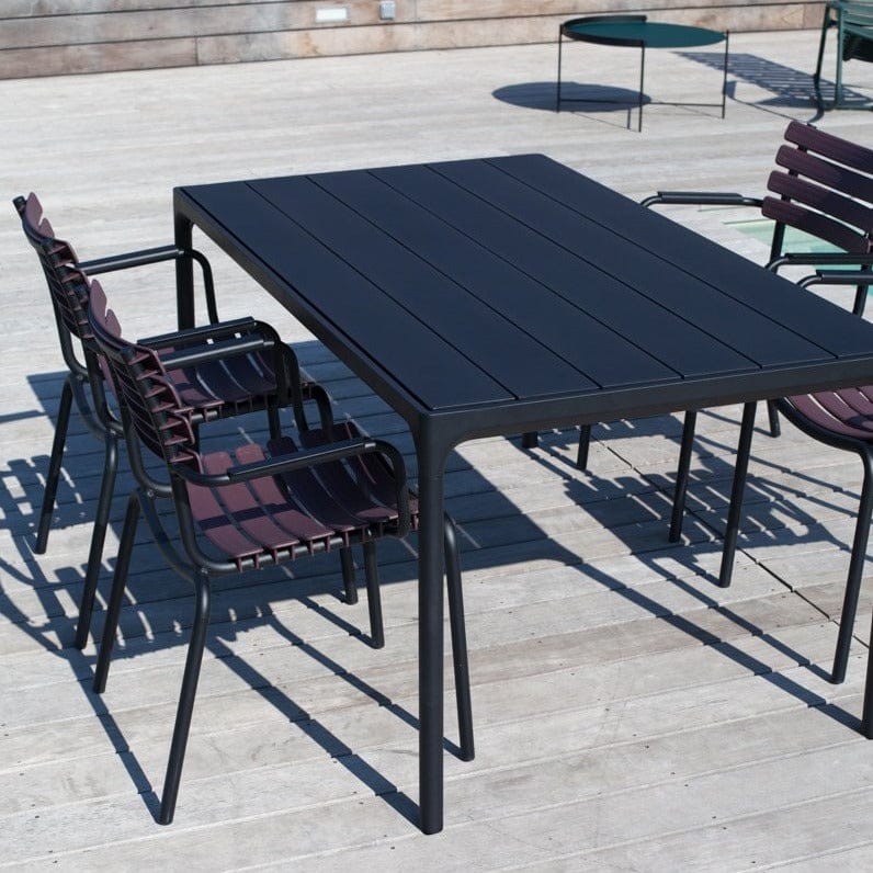 Four Table - Black Top & Frame 210(CM) - Image 4