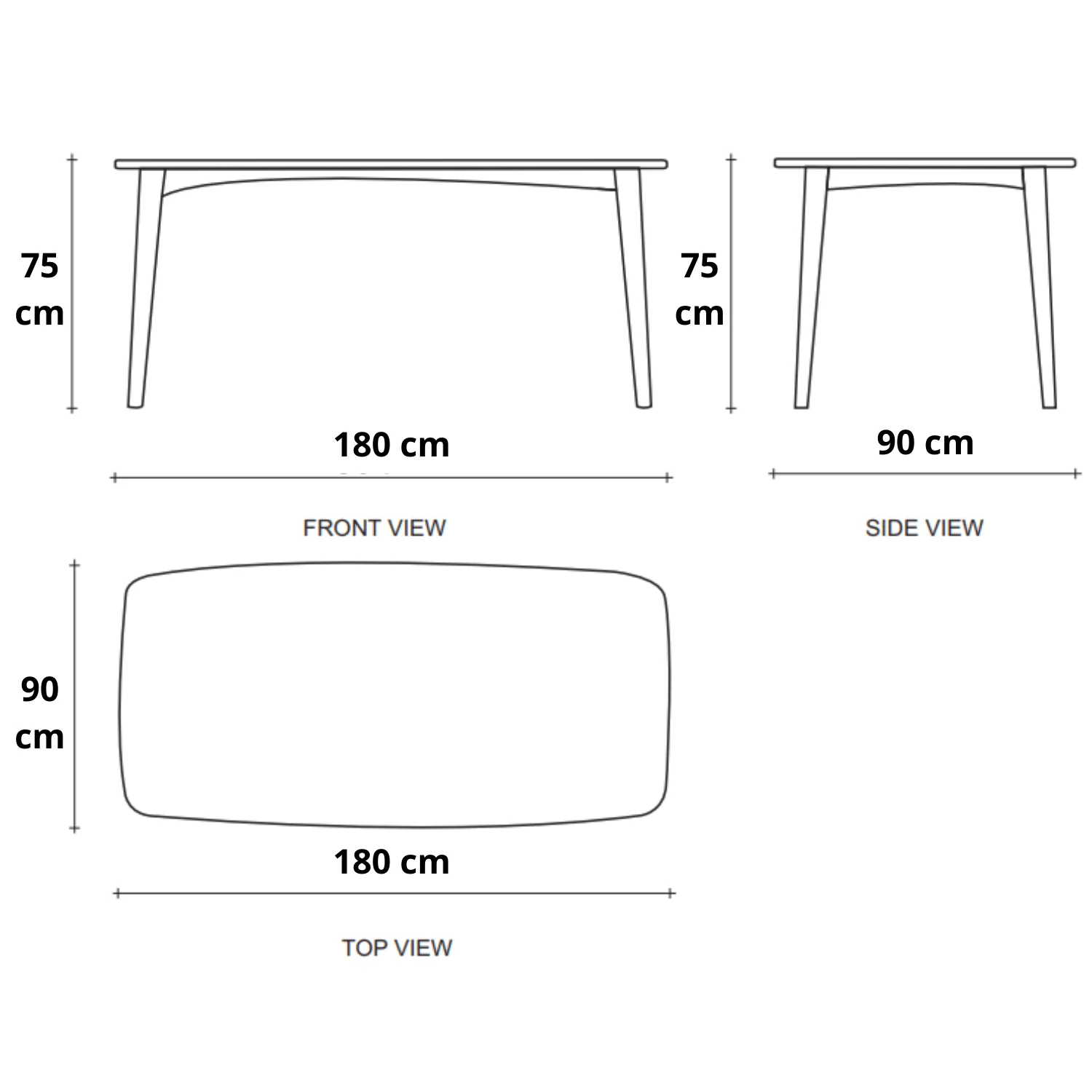 Grasshopper Rectangular Dining Table 180(CM) - Recycled Teak - Image 7