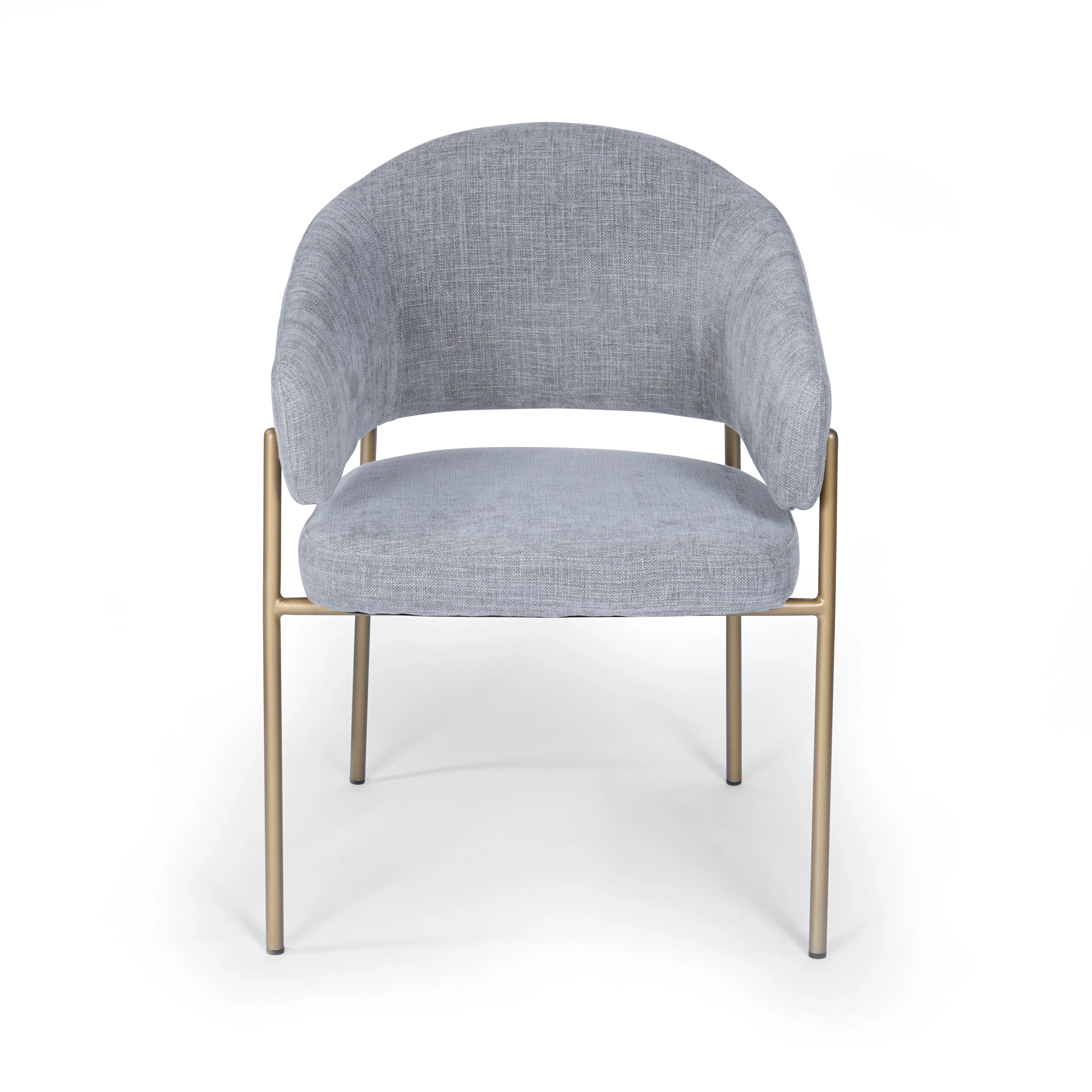 Hanna Dining Chair Silver Upholstery