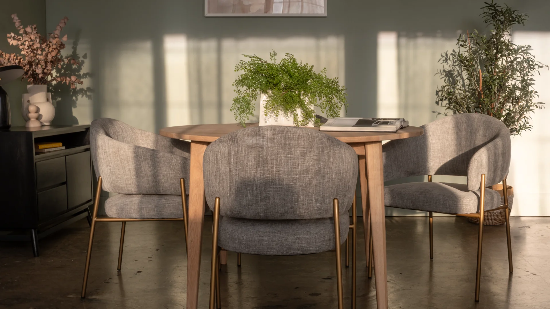 Hanna Dining Chair Silver Upholstery - Image 5