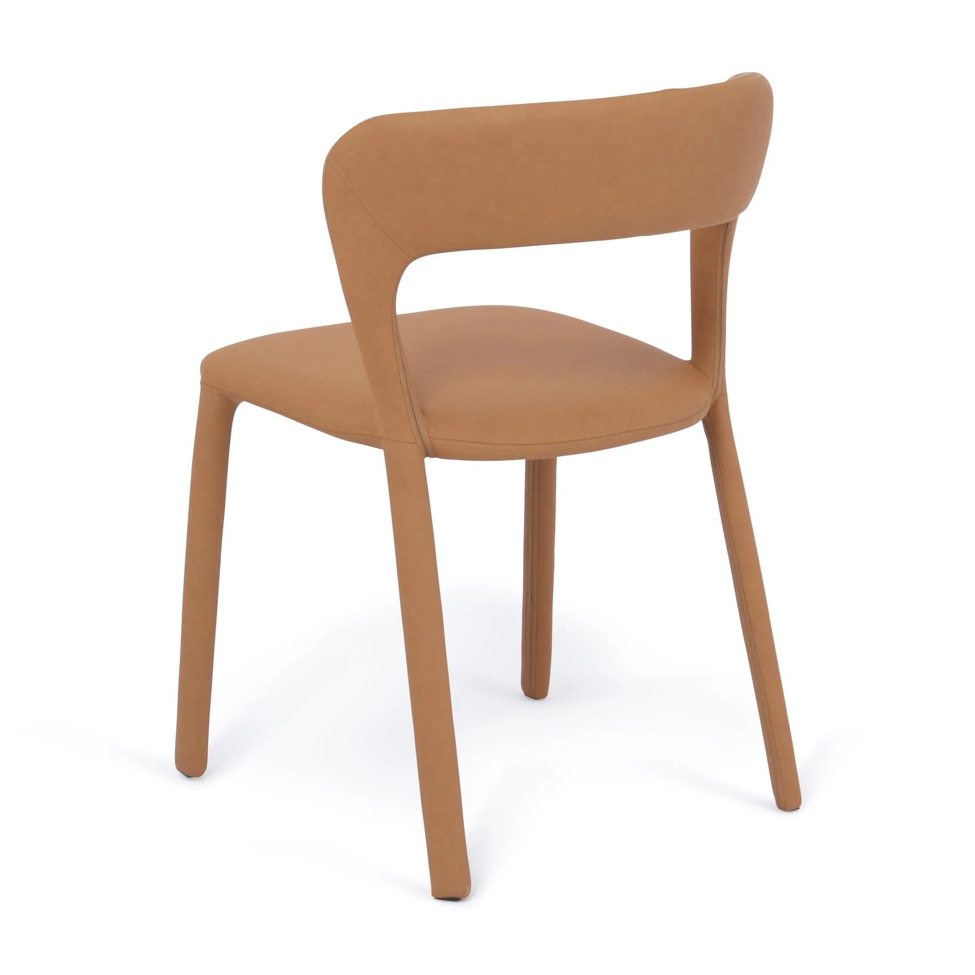 Hudson Dining Chair Butterscotch Leather look Upholstery - Image 5