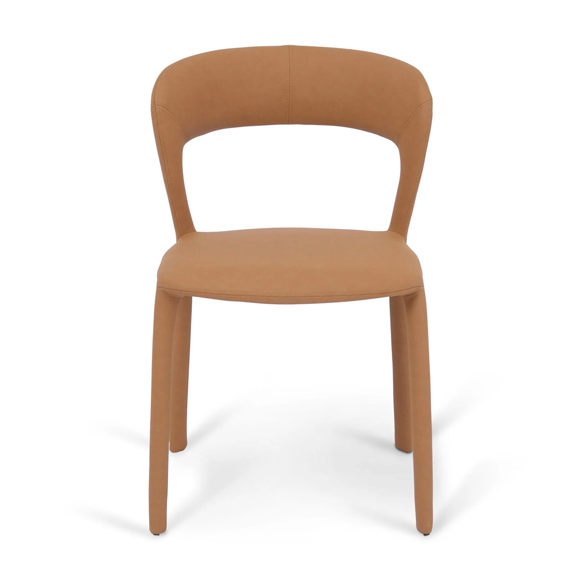 Hudson Dining Chair Butterscotch Leather look Upholstery - Image 6