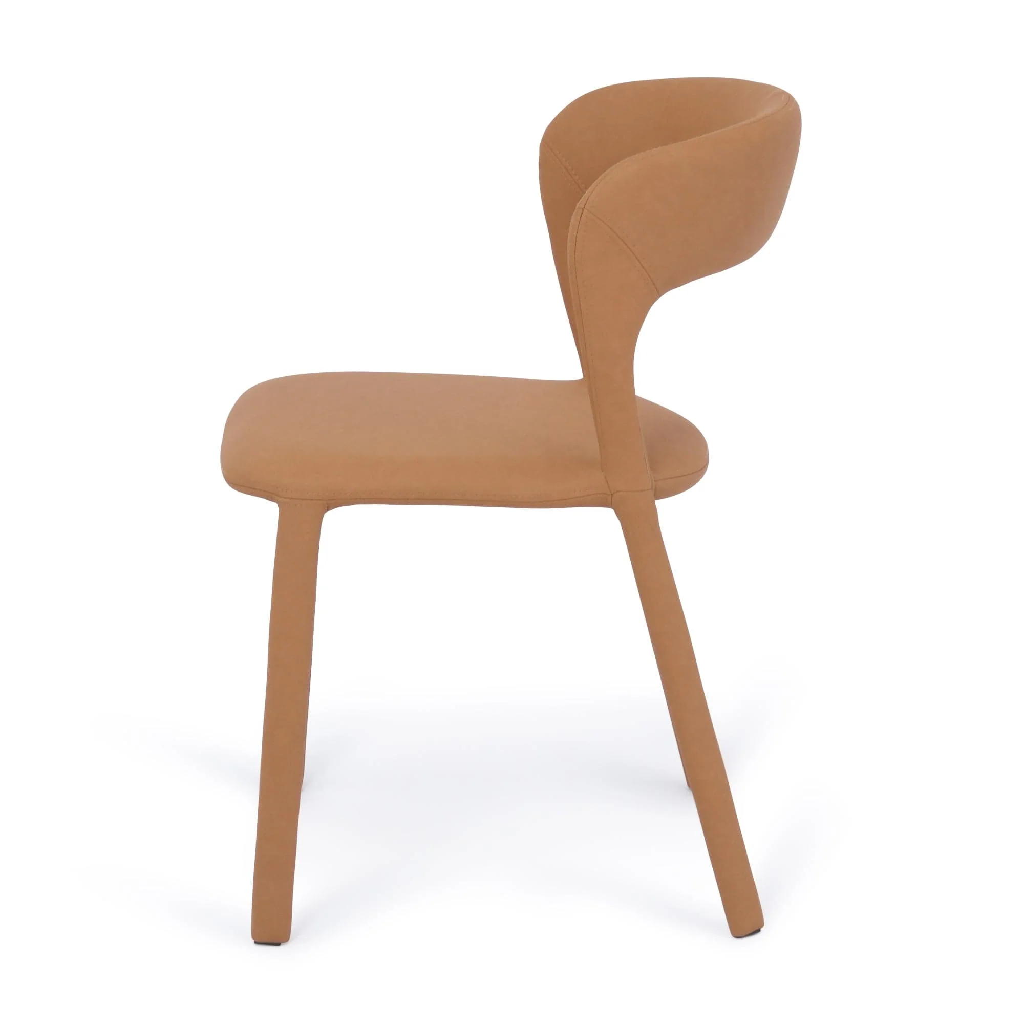 Hudson Dining Chair Butterscotch Leather look Upholstery - Image 7