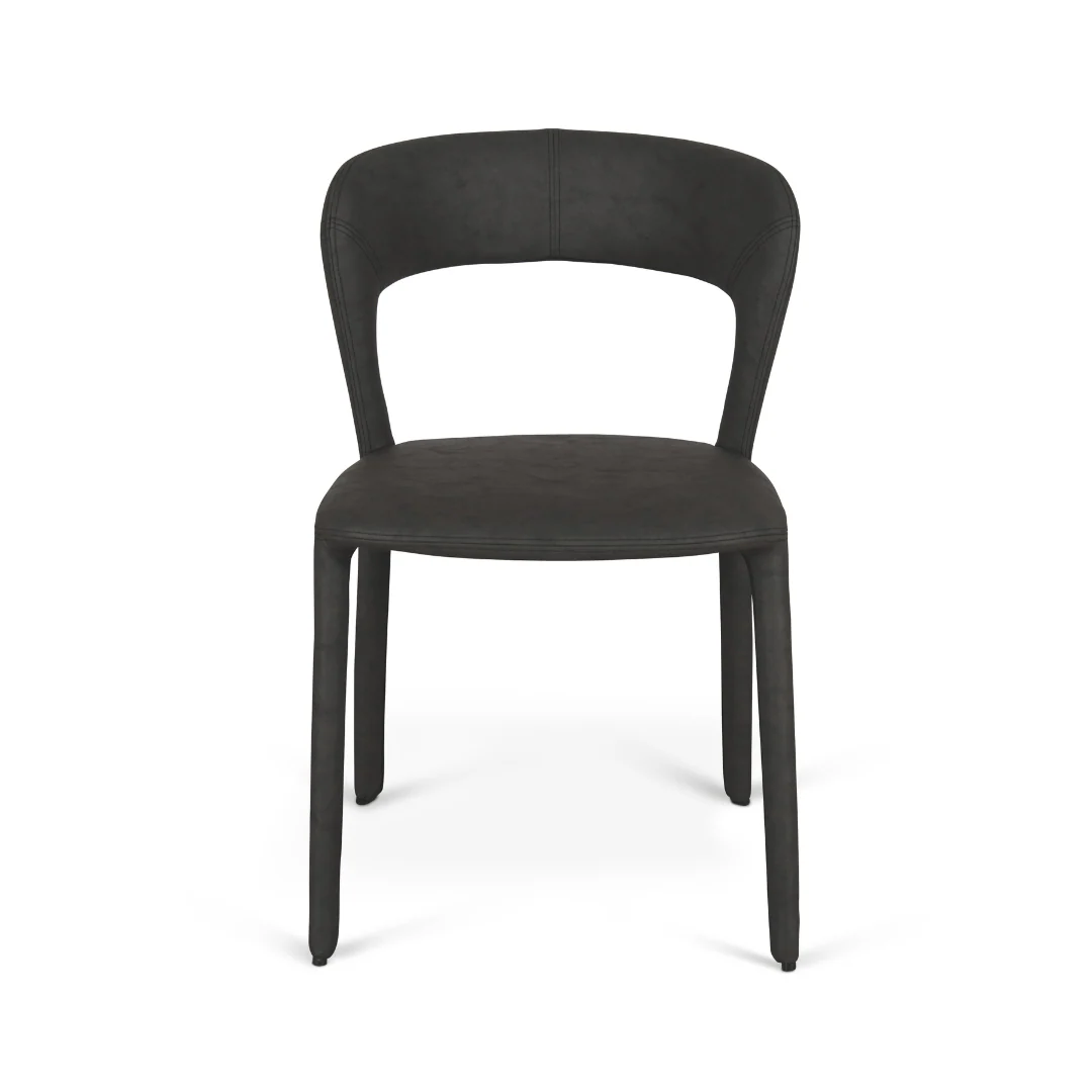 Hudson Dining Chair Charcoal - Image 3