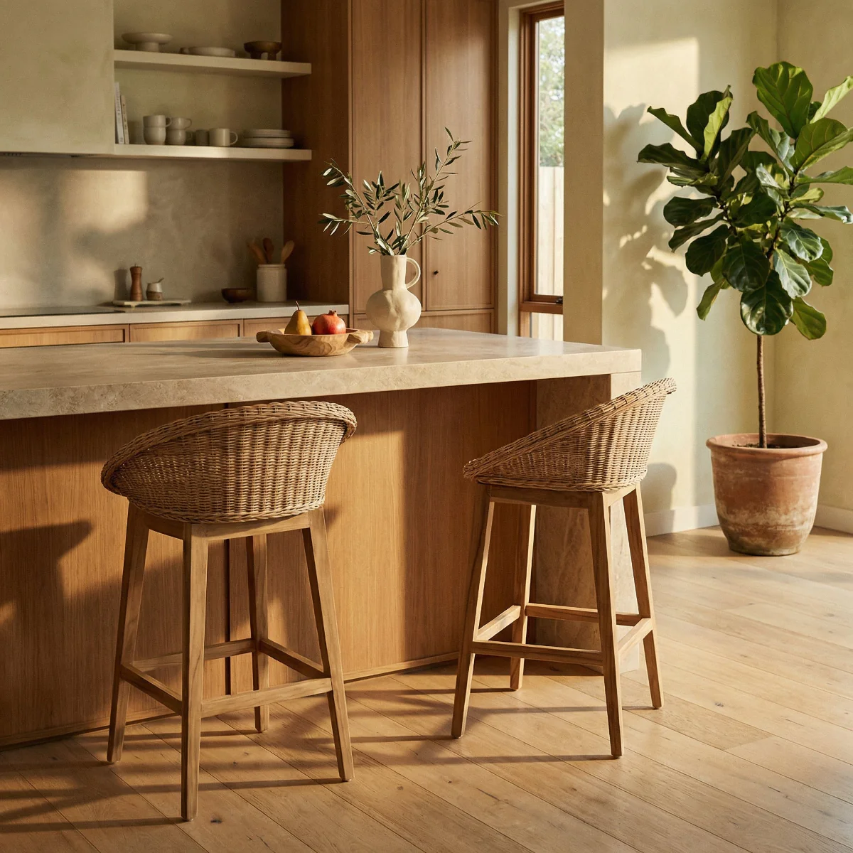 Husk Tub Counter Stool - Image 2