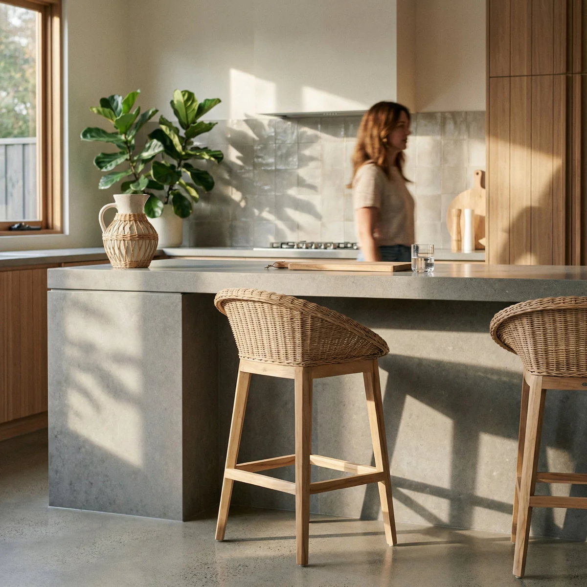 Husk Tub Counter Stool - Image 3