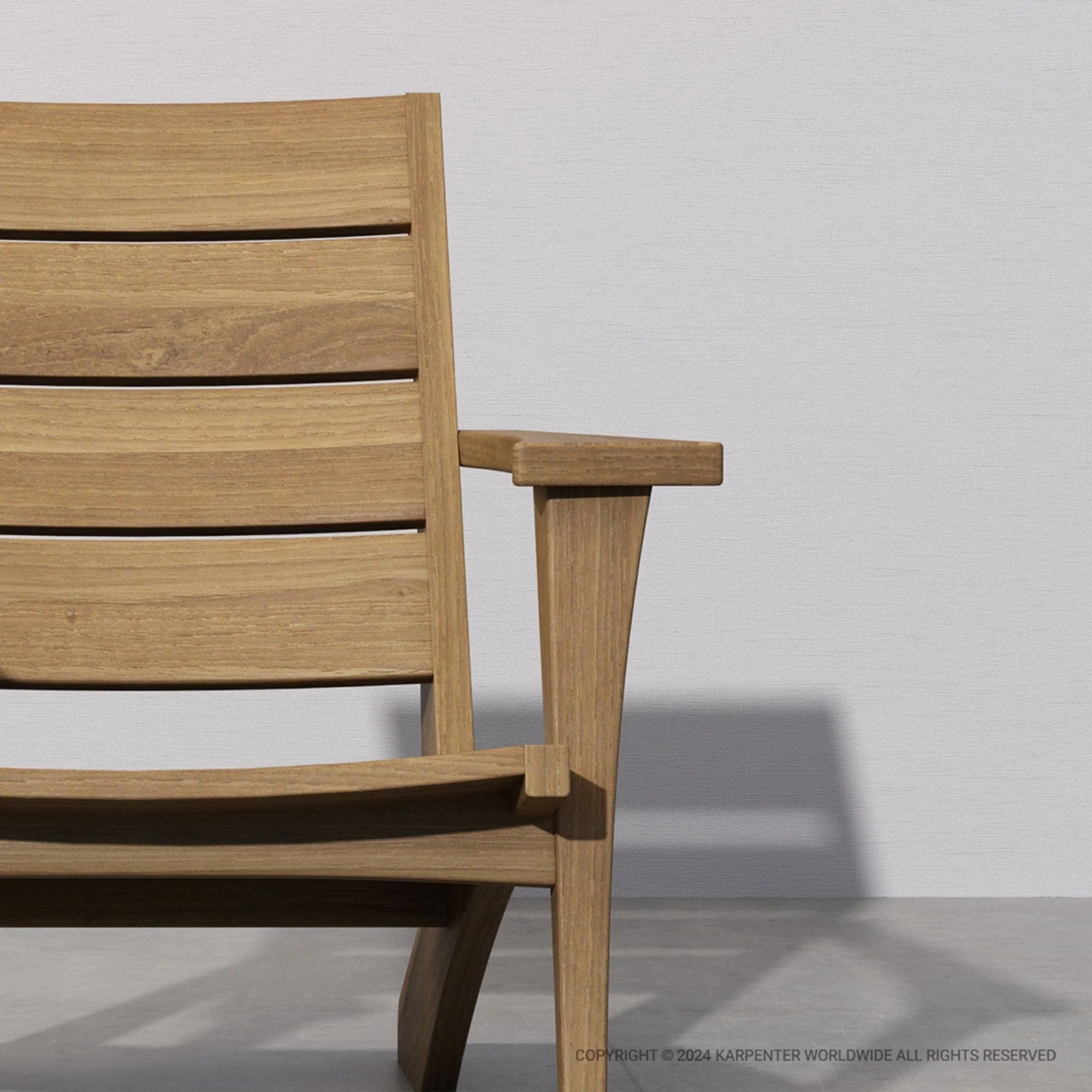 Idle Moose Outdoor Easy Chair - FSC Teak - Image 8