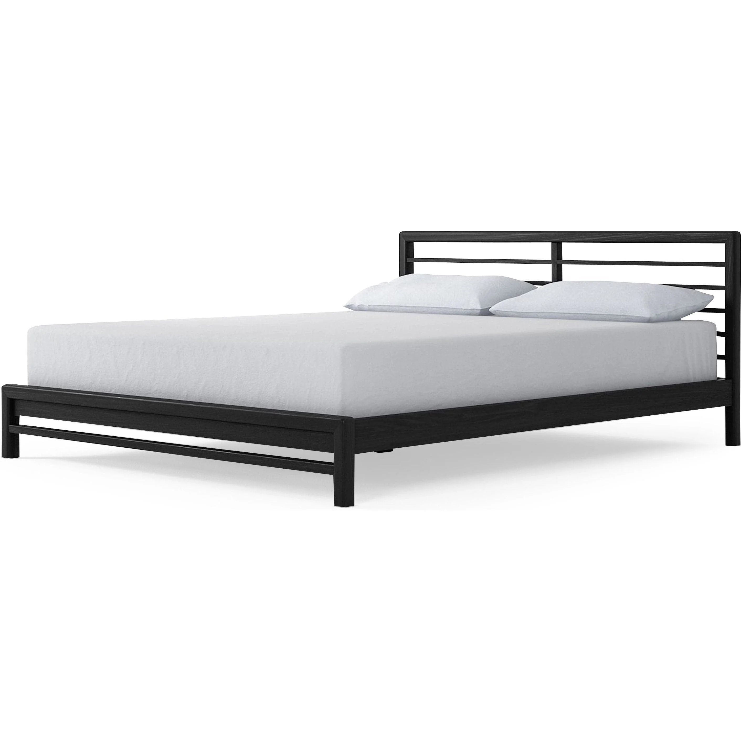 Jun King Bed - Satin Black