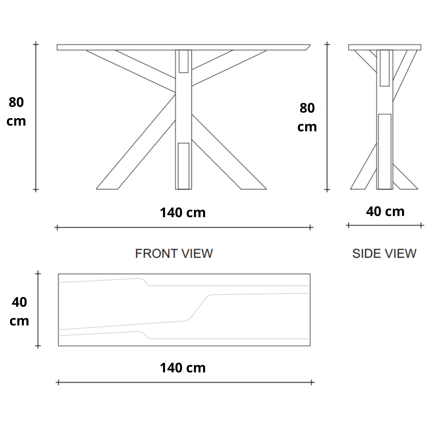 Ki Console Table - FSC Recycled Teak - Image 6