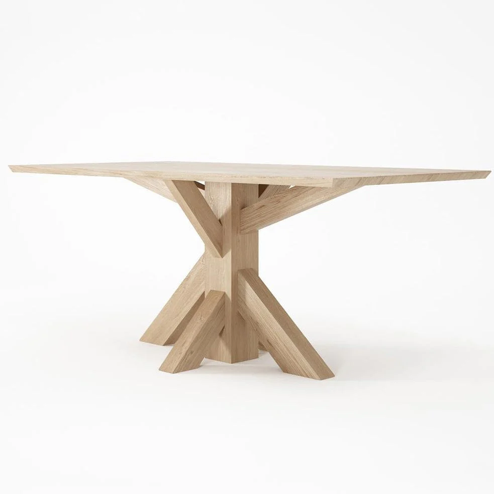 Ki Rectangular Dining Table 180(CM) - European Oak - Image 3