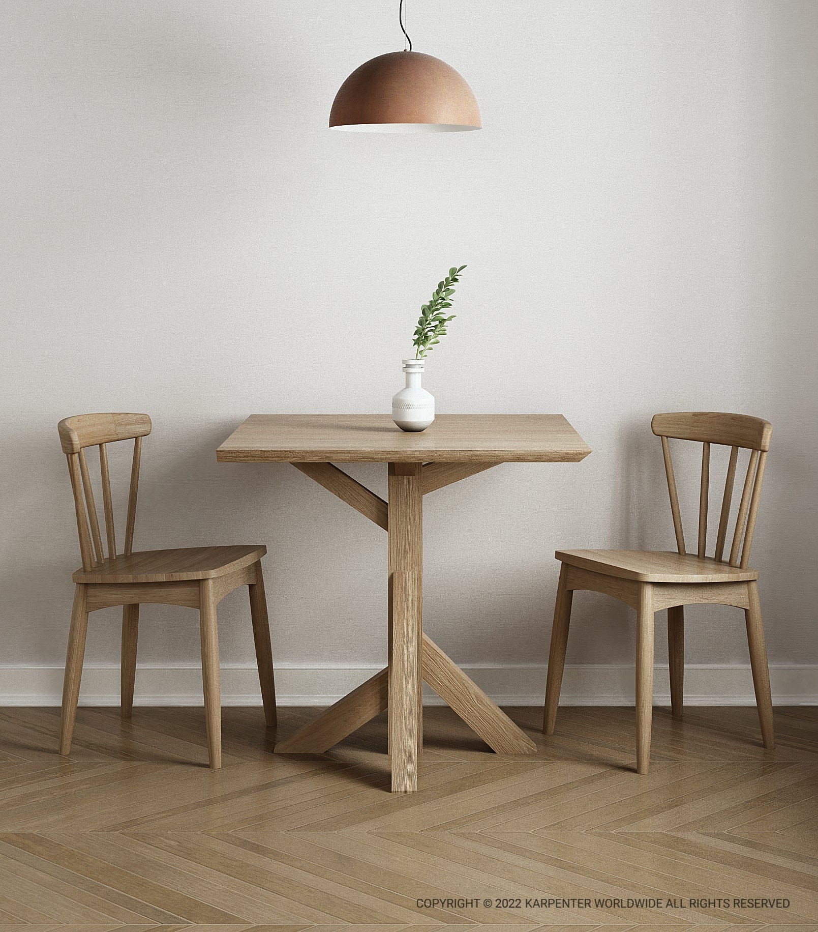 Ki Rectangular Dining Table 180(CM) - European Oak - Image 6