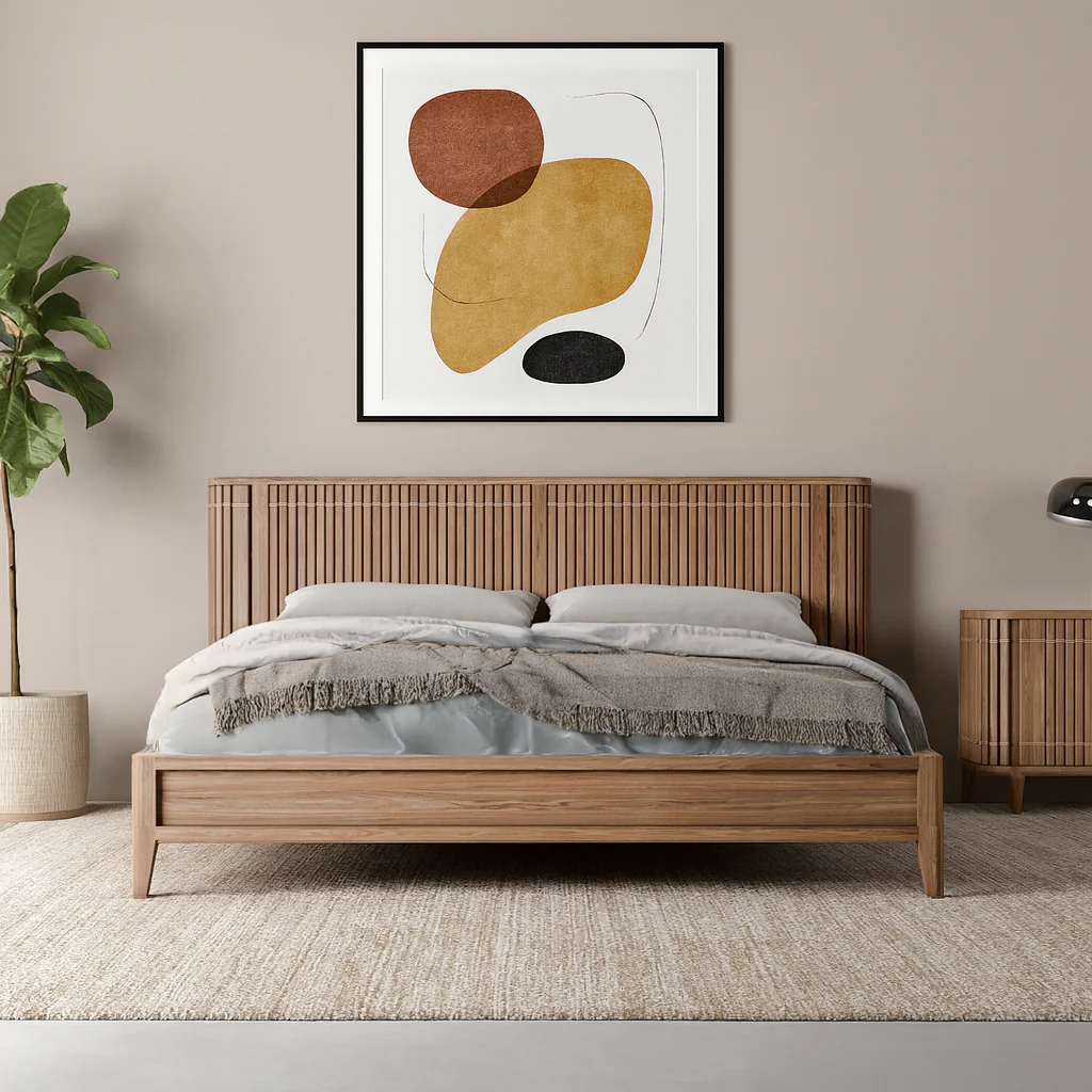 Koppar King Bed - European Oak - Image 2