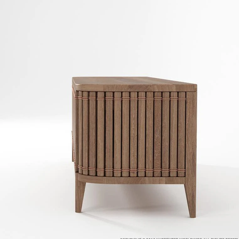 Koppar Media Cabinet with 3 Doors - FSC Recycled Teak - Image 6