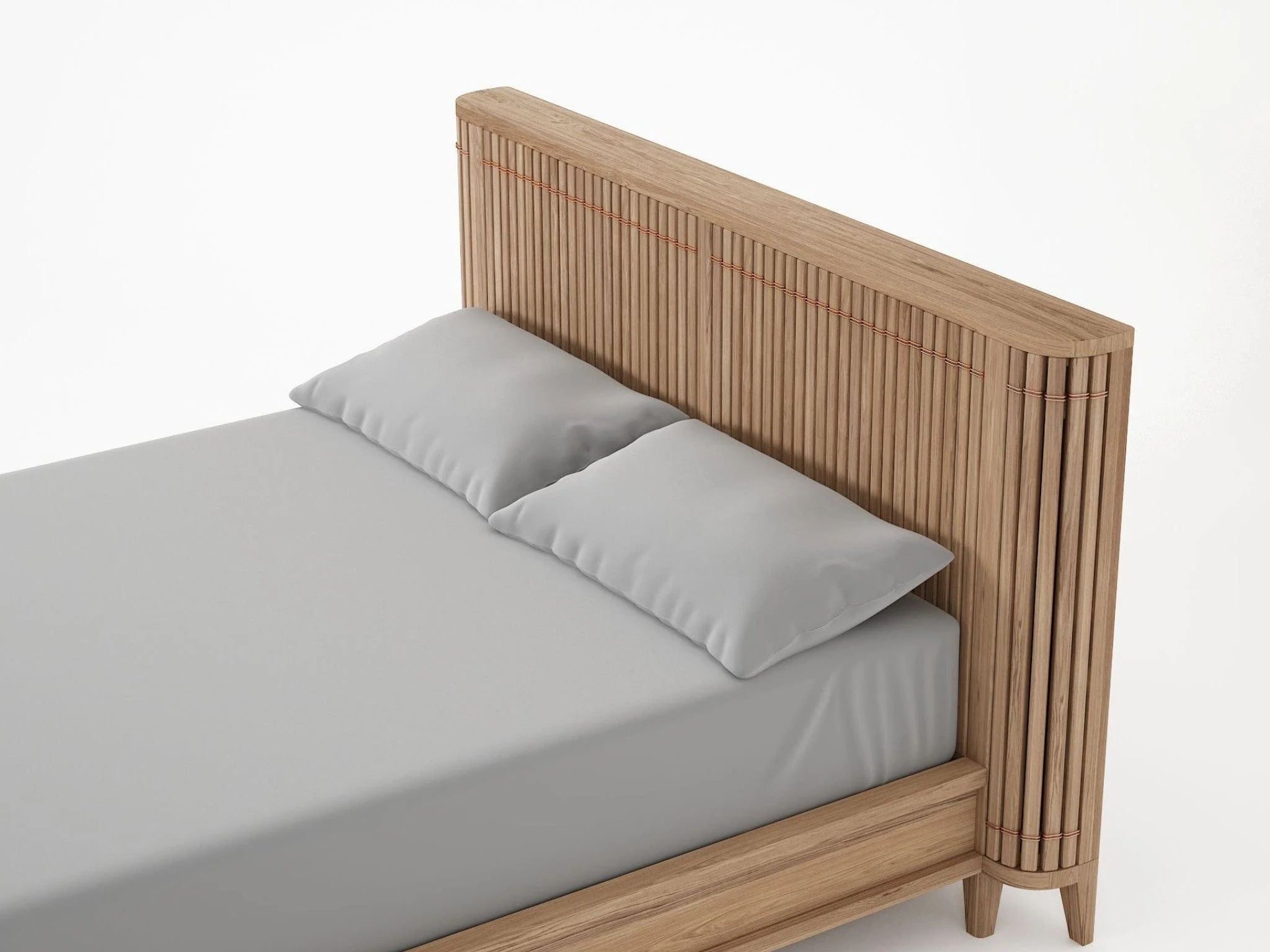 Koppar Queen Bed - European Oak - Image 9