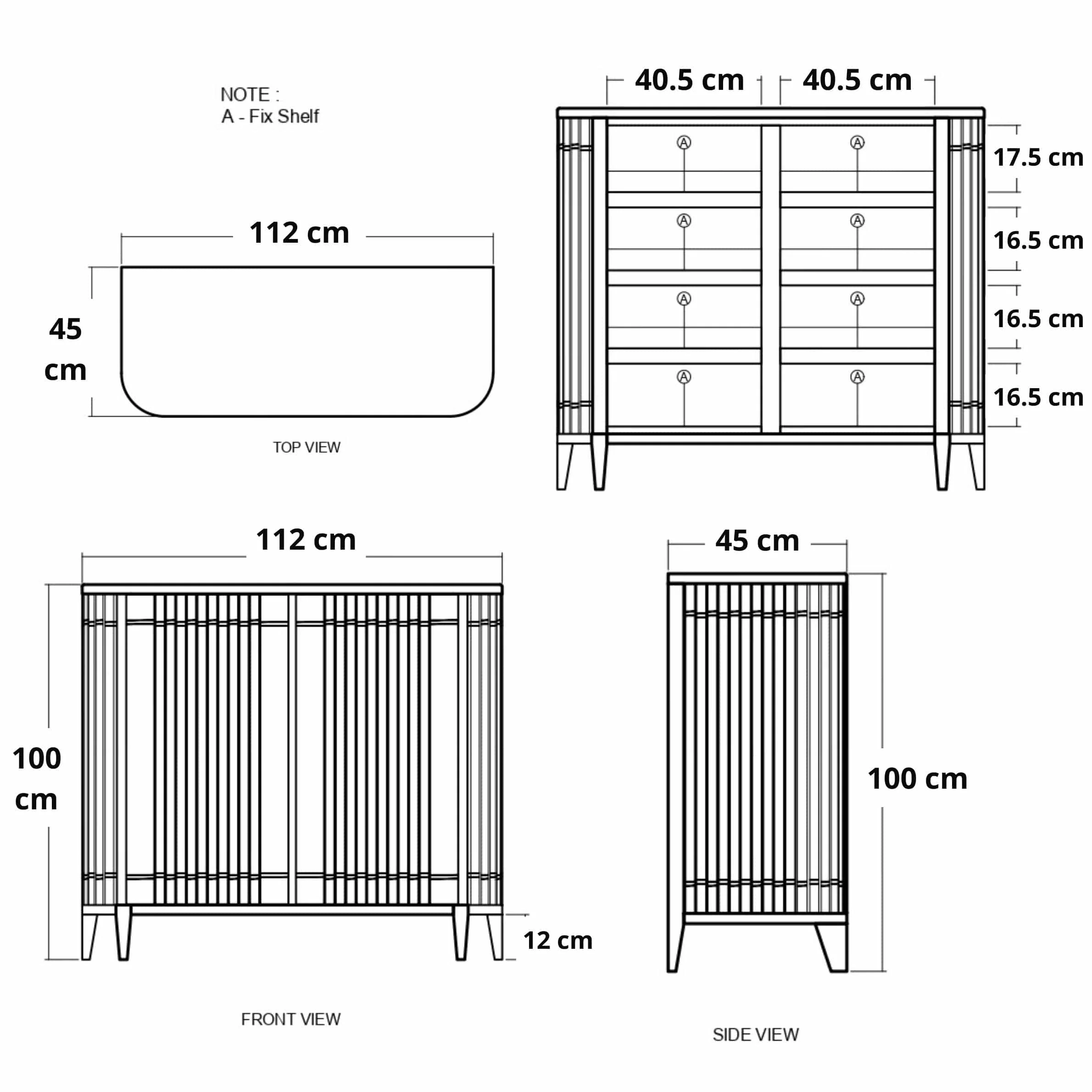 Koppar Shoe Rack Cabinet - FSC Recycled Teak - Image 10