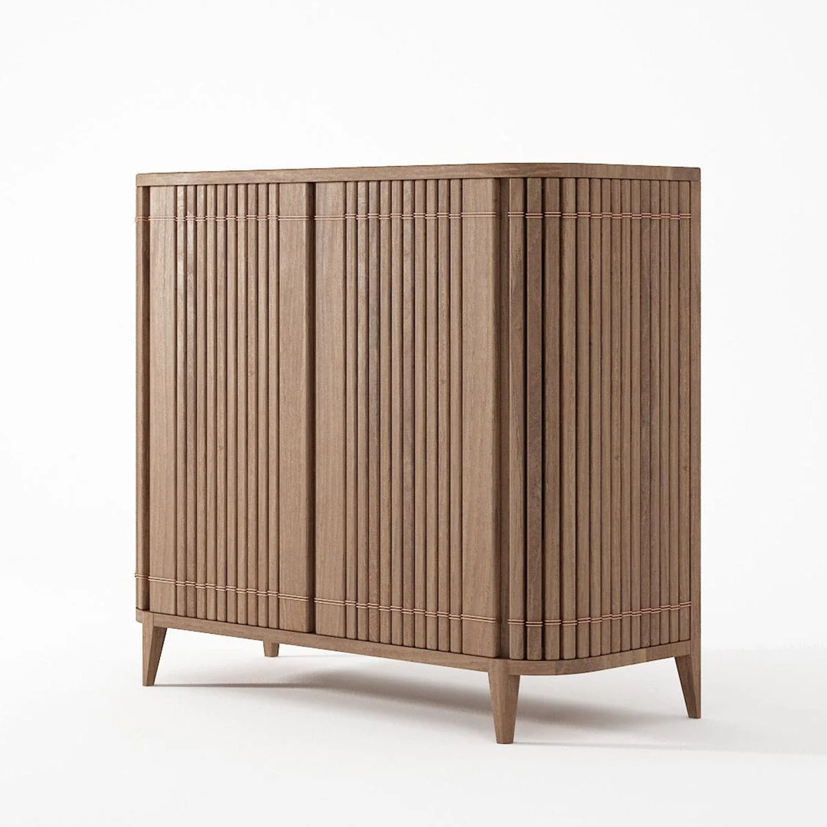 Koppar Shoe Rack Cabinet - FSC Recycled Teak - Image 2
