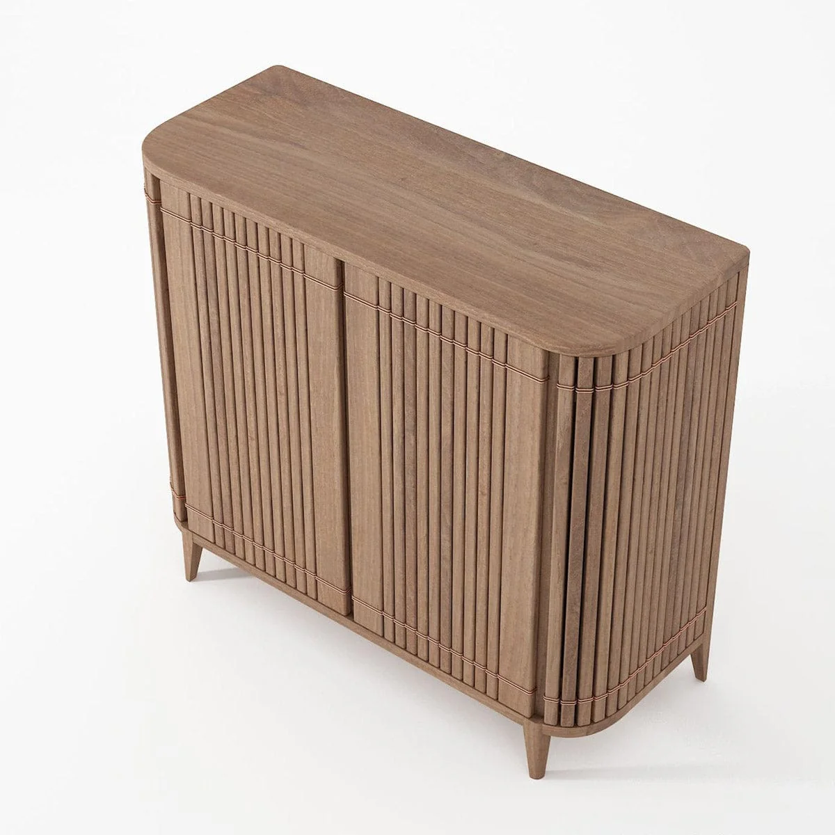 Koppar Shoe Rack Cabinet - FSC Recycled Teak - Image 3