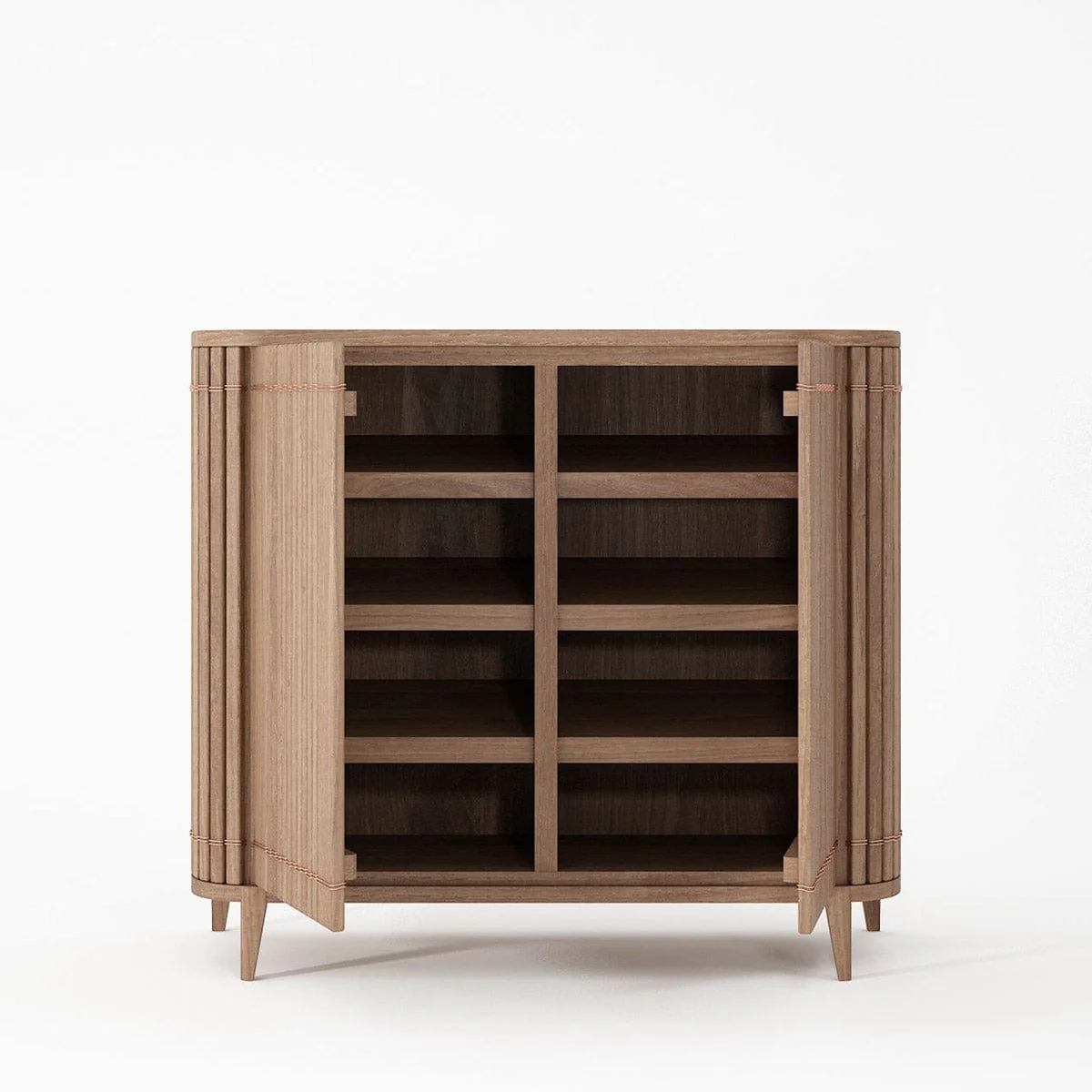 Koppar Shoe Rack Cabinet - FSC Recycled Teak - Image 6