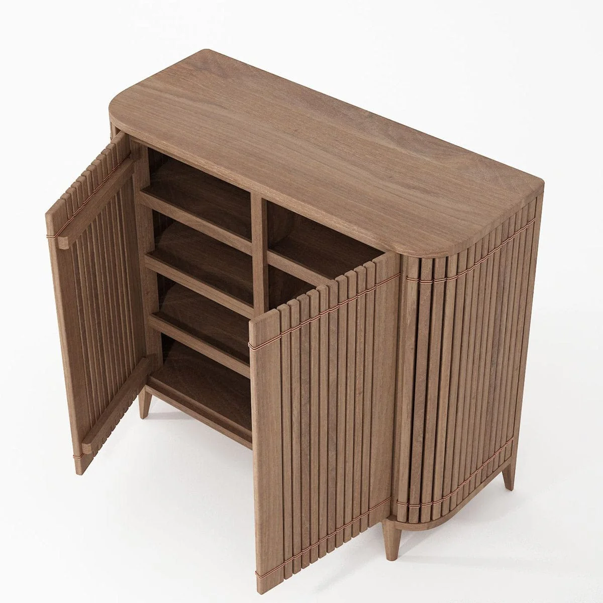 Koppar Shoe Rack Cabinet - FSC Recycled Teak - Image 7