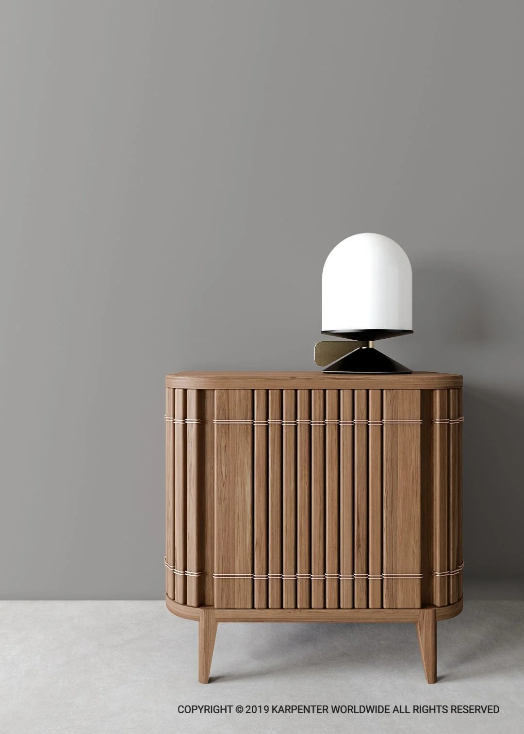 Koppar Side Table Left Hinges - European Oak - Image 5
