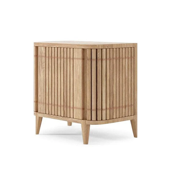 Koppar Side Table Right Hinges - European Oak - Image 14