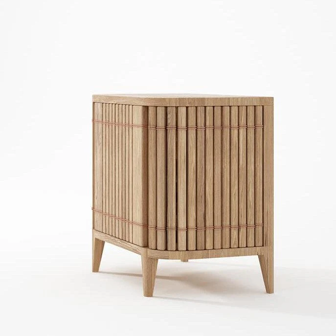 Koppar Side Table Right Hinges - European Oak - Image 4