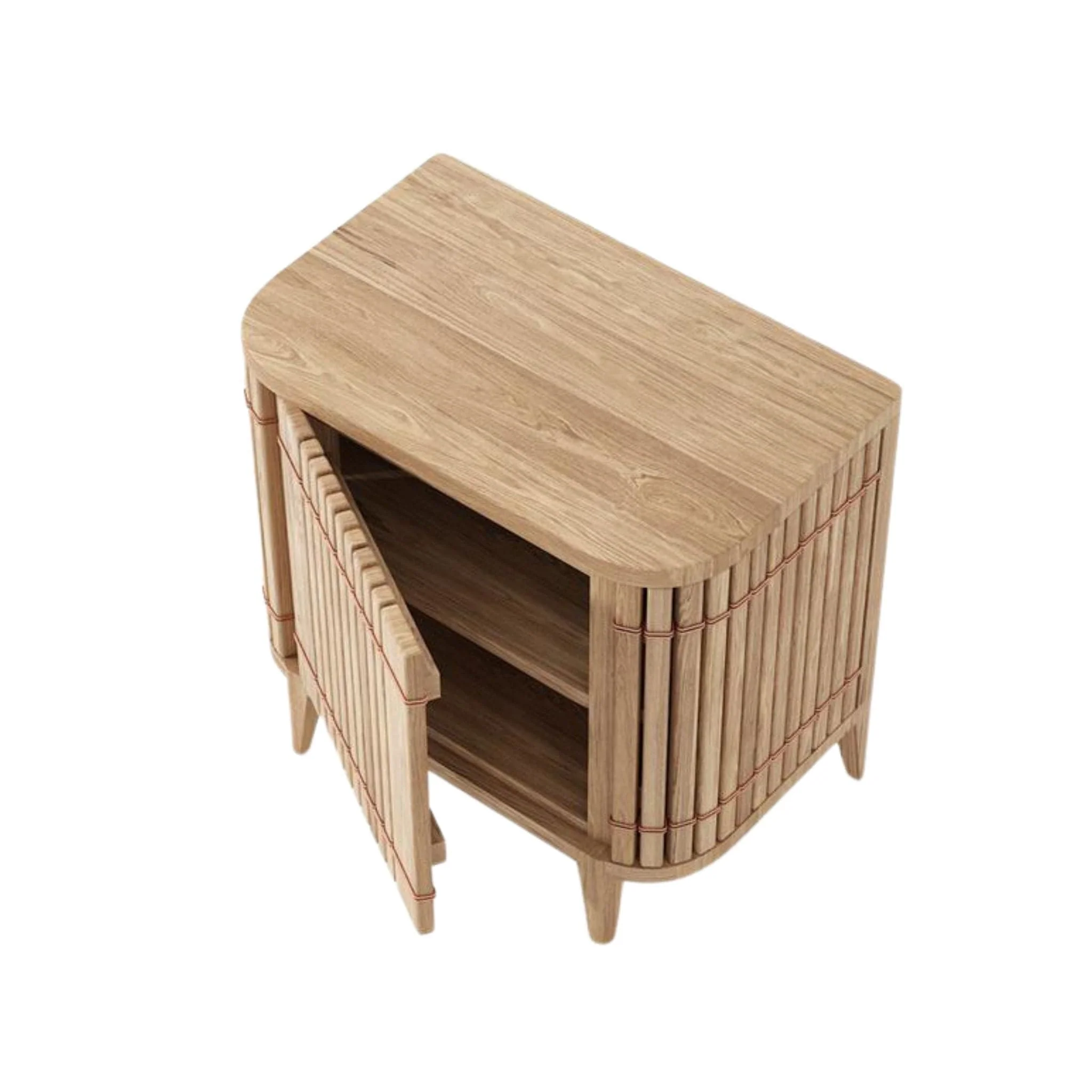 Koppar Side Table Right Hinges - European Oak - Image 5