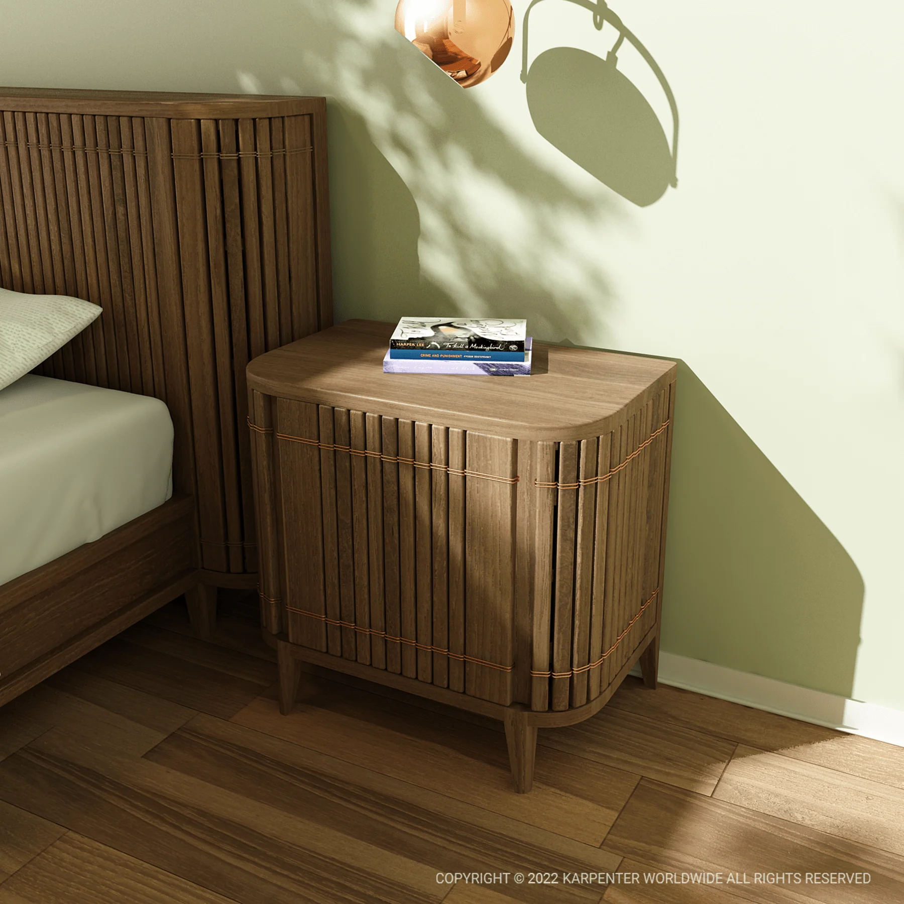 Koppar Side Table Left Hinges- FSC Recycled Teak - Image 10