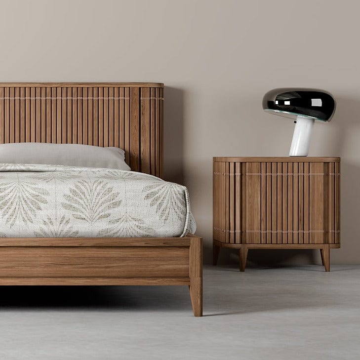 Koppar Side Table Left Hinges- FSC Recycled Teak - Image 12